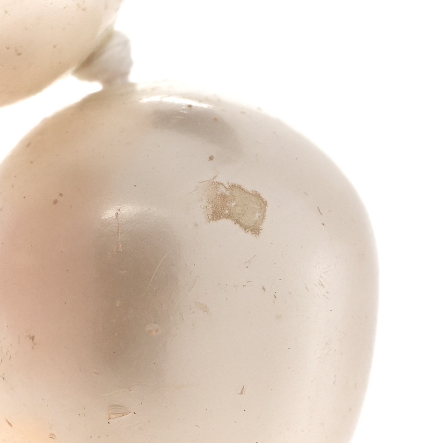Pearl Crystal Double Strand Necklace Gold