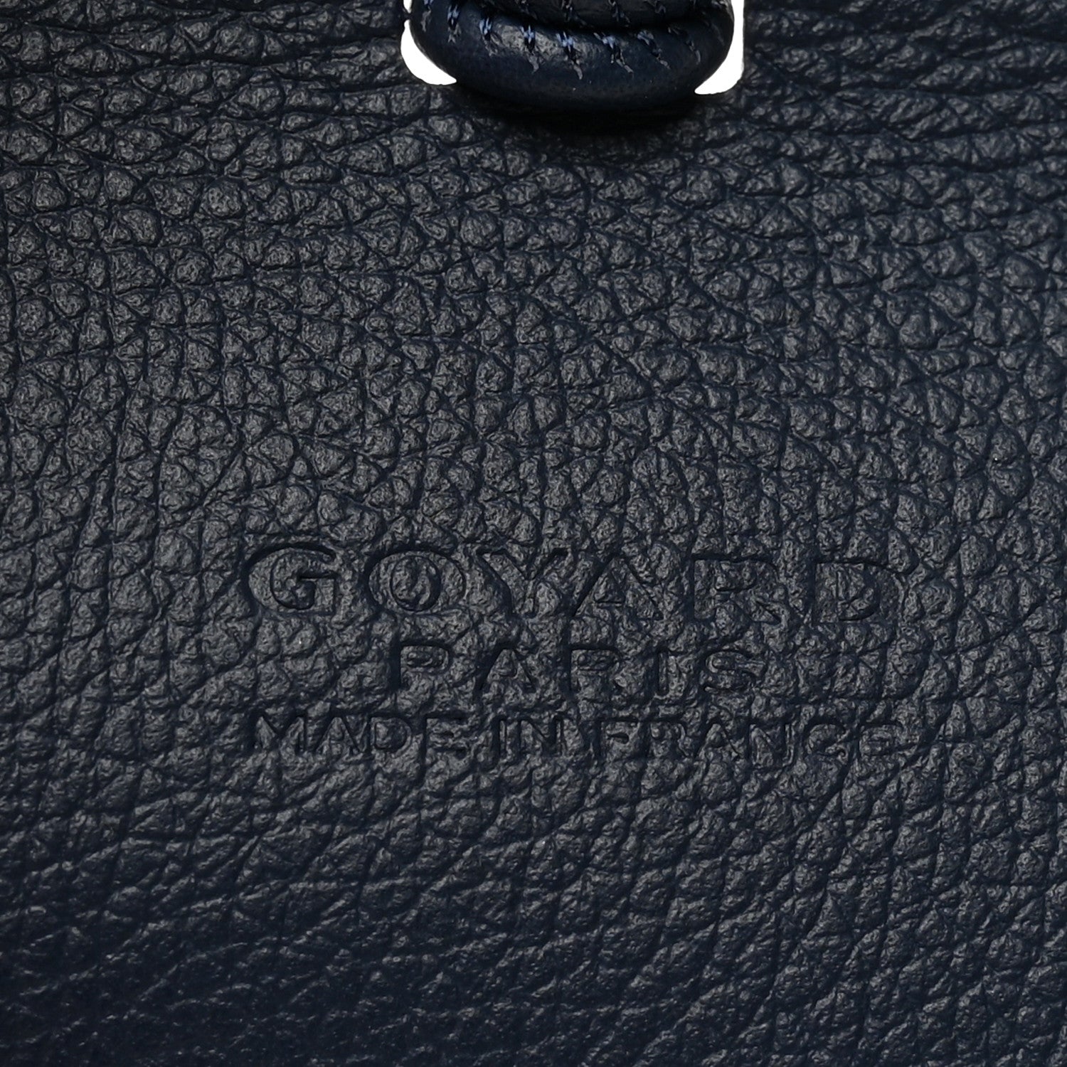 Goyard Calfskin Bag Clip Navy 4 of 4