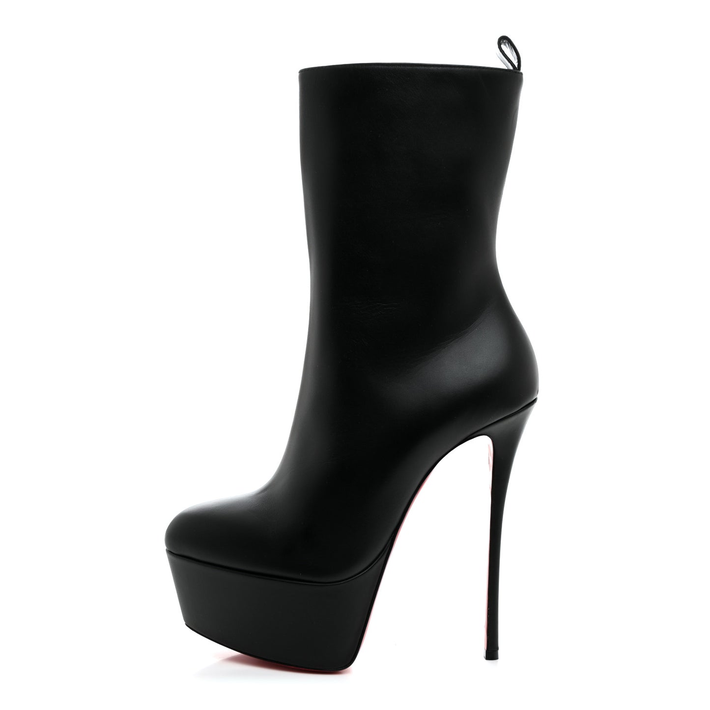 Calfskin Dolly Alta Booty 160 Ankle Boots 40.5 Black