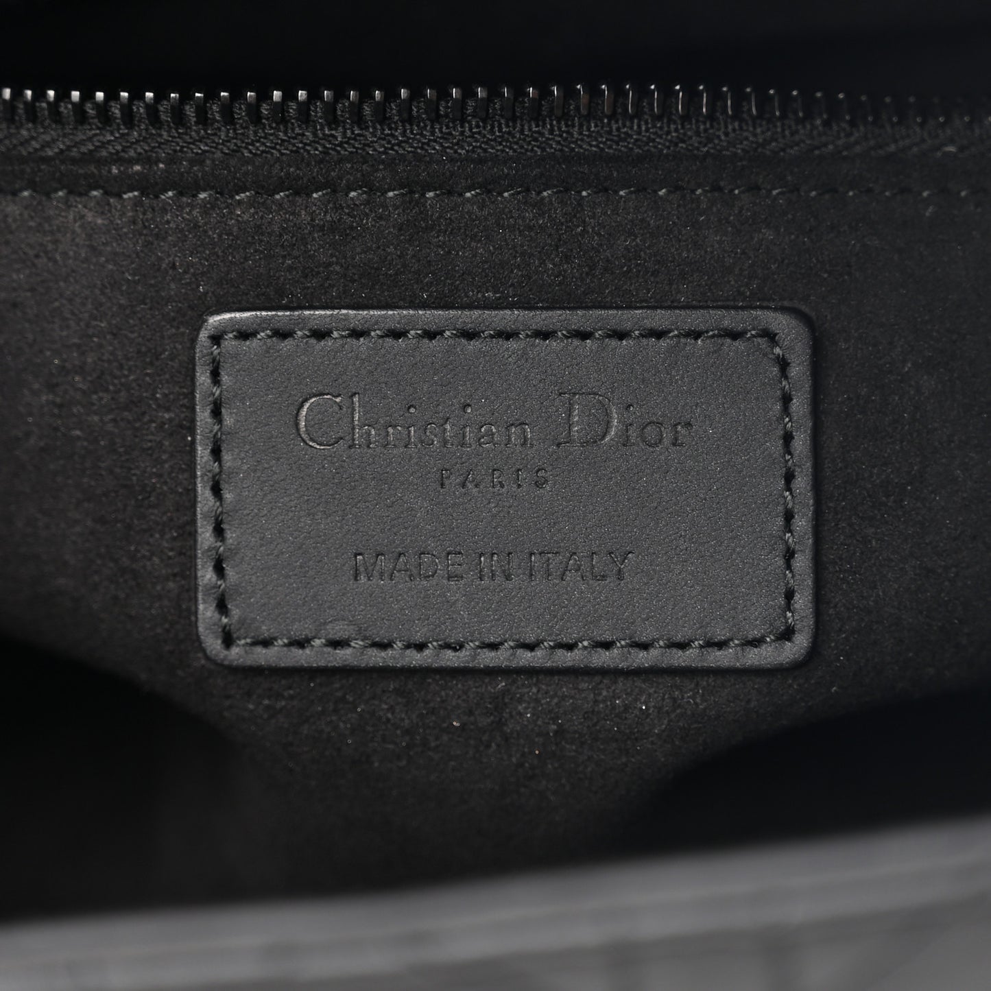 Ultra Matte Calfskin Cannage Medium Lady Dior Black