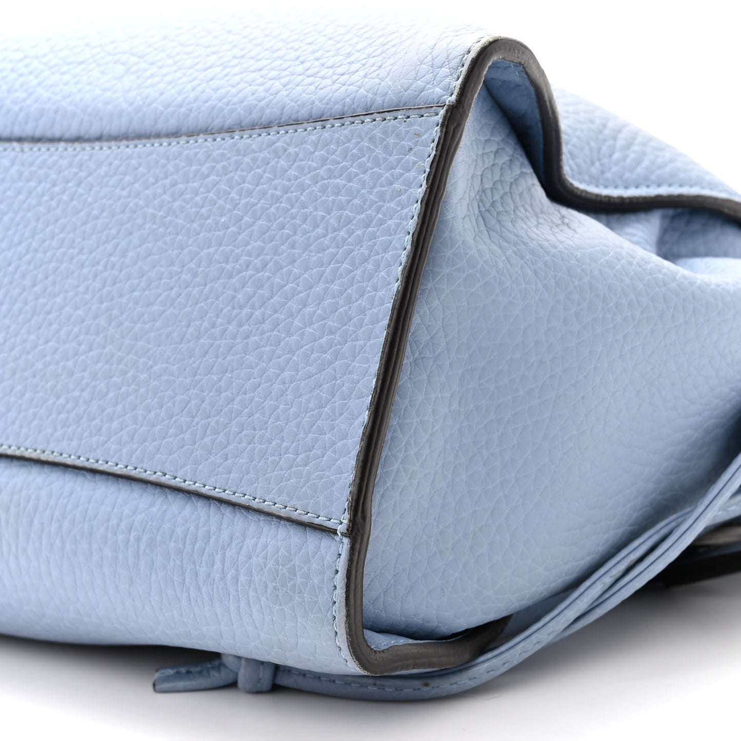 Heavy Grain Small Iris Tote Blue