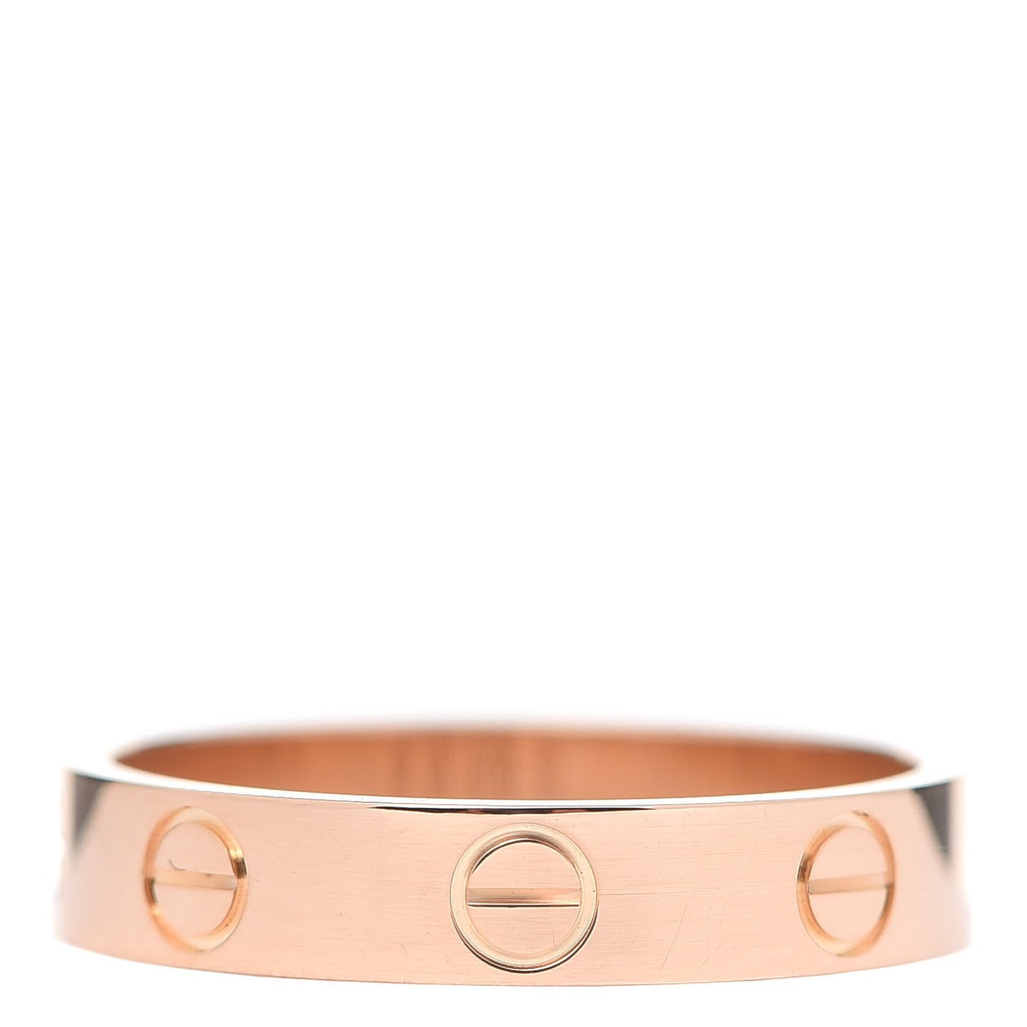 18K Pink Gold 3.5mm LOVE Wedding Band Ring 51 5.25