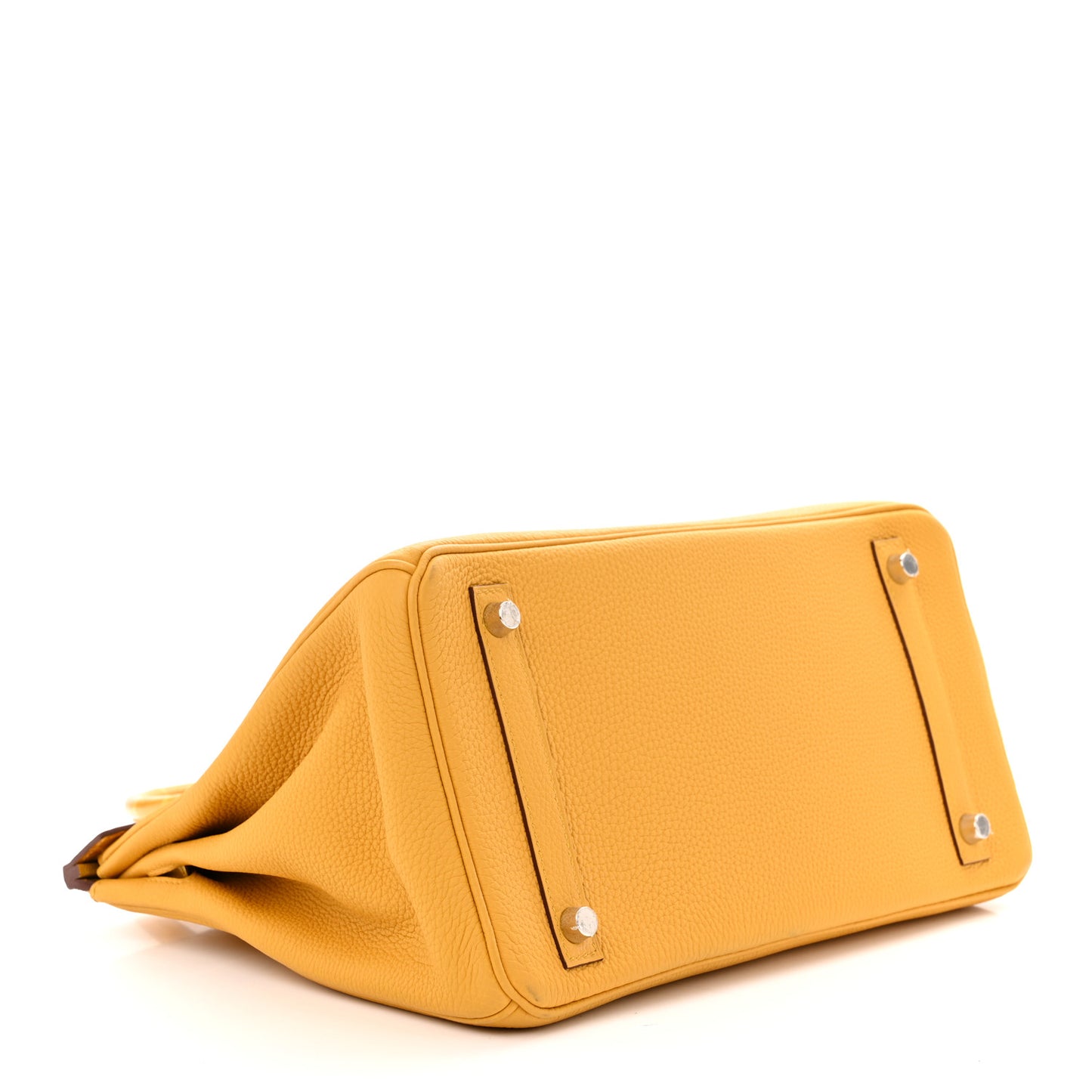 Togo Shiny Niloticus Crocodile Birkin Touch 30 Jaune Ambre