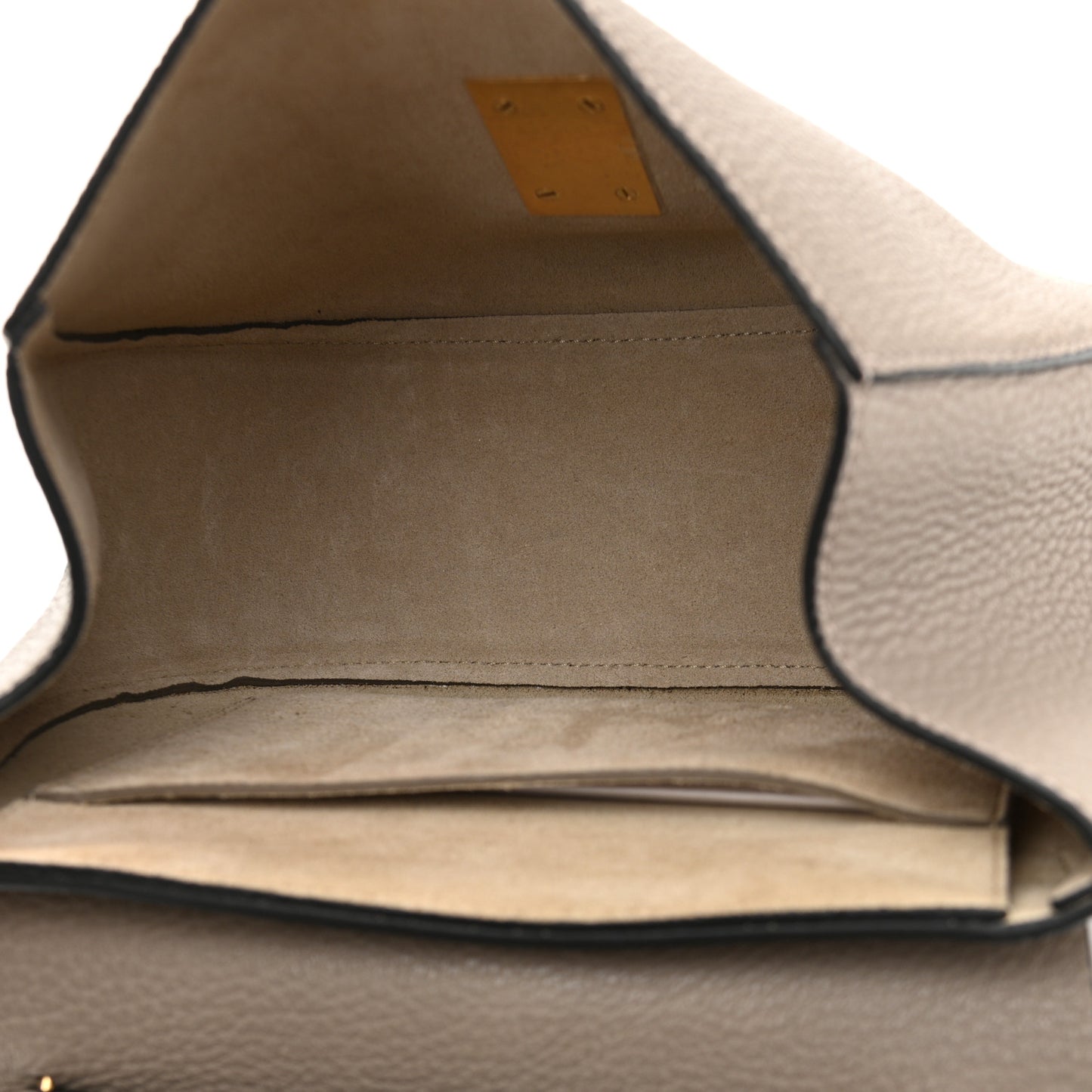 Grained Lambskin Drew Shoulder Bag Motty Grey