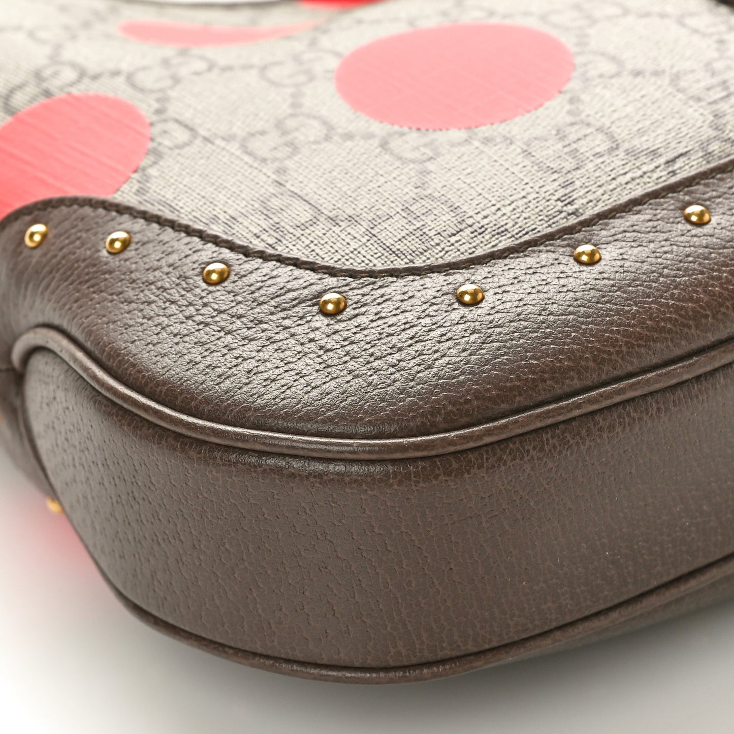 GG Supreme Monogram Geometric Textured Dollar Calfskin Web Small Jackie 1961 Hobo
