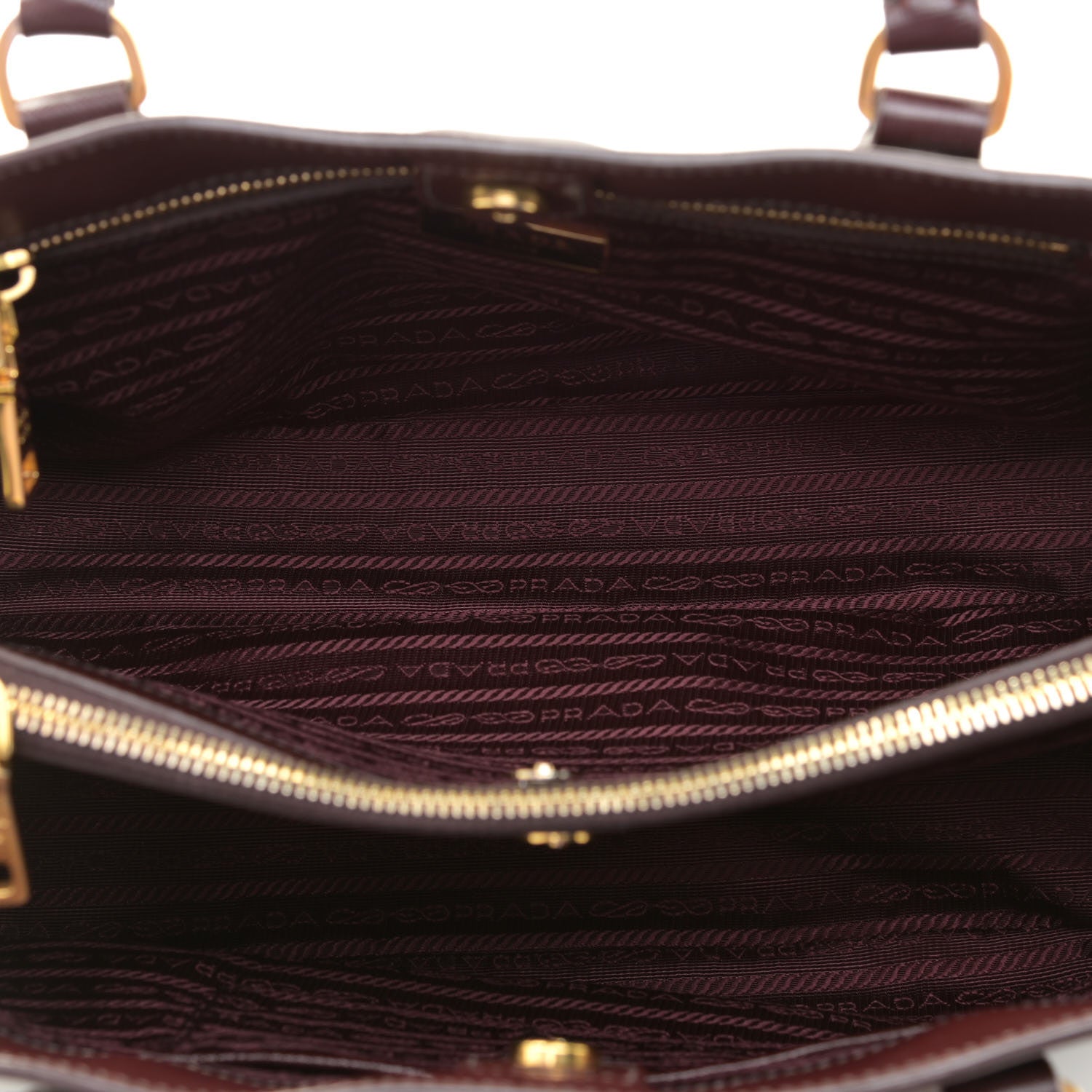 Prada Saffiano Lux Medium Tote Bordeaux 7 of 9