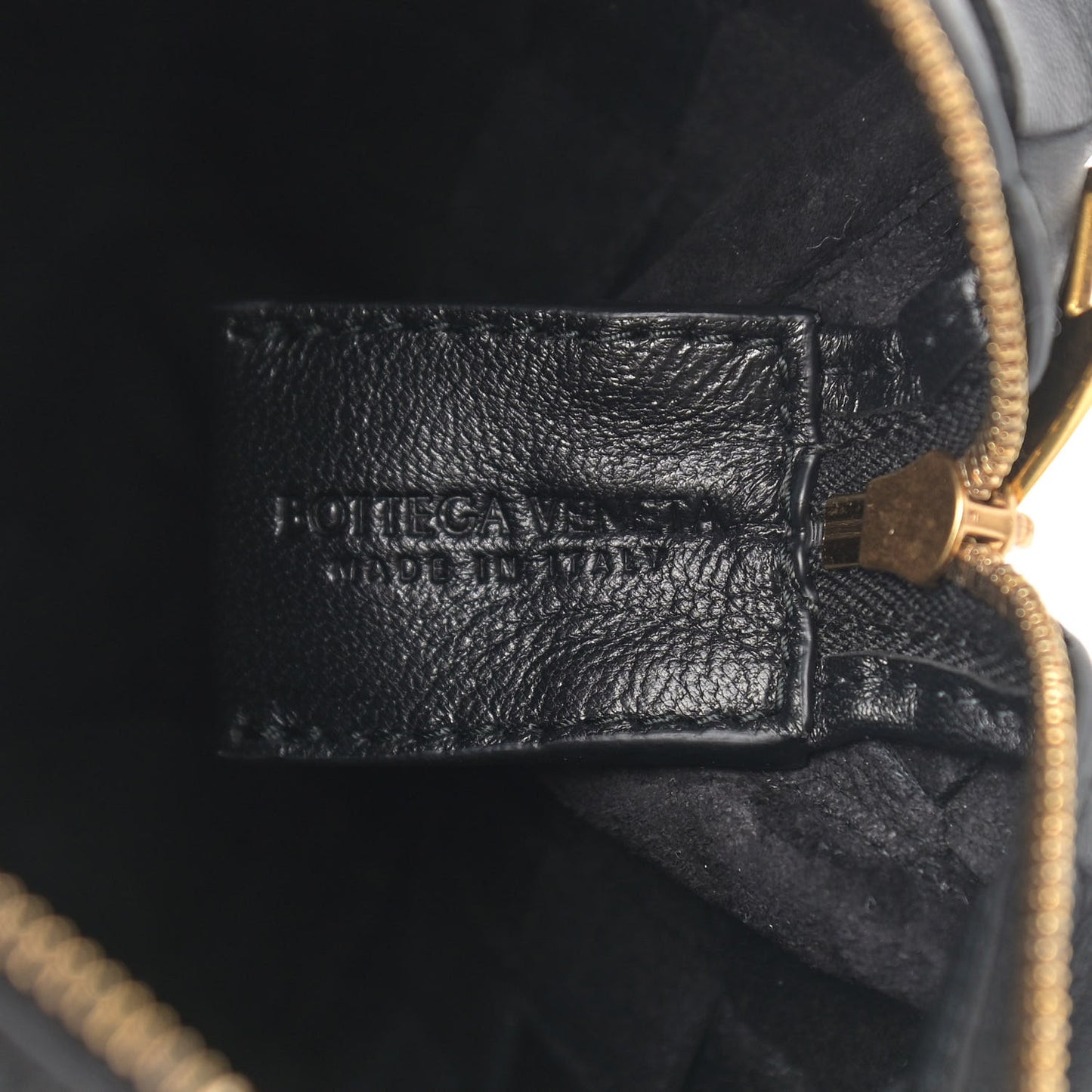 Nappa Intrecciato Mini Loop Camera Bag Black
