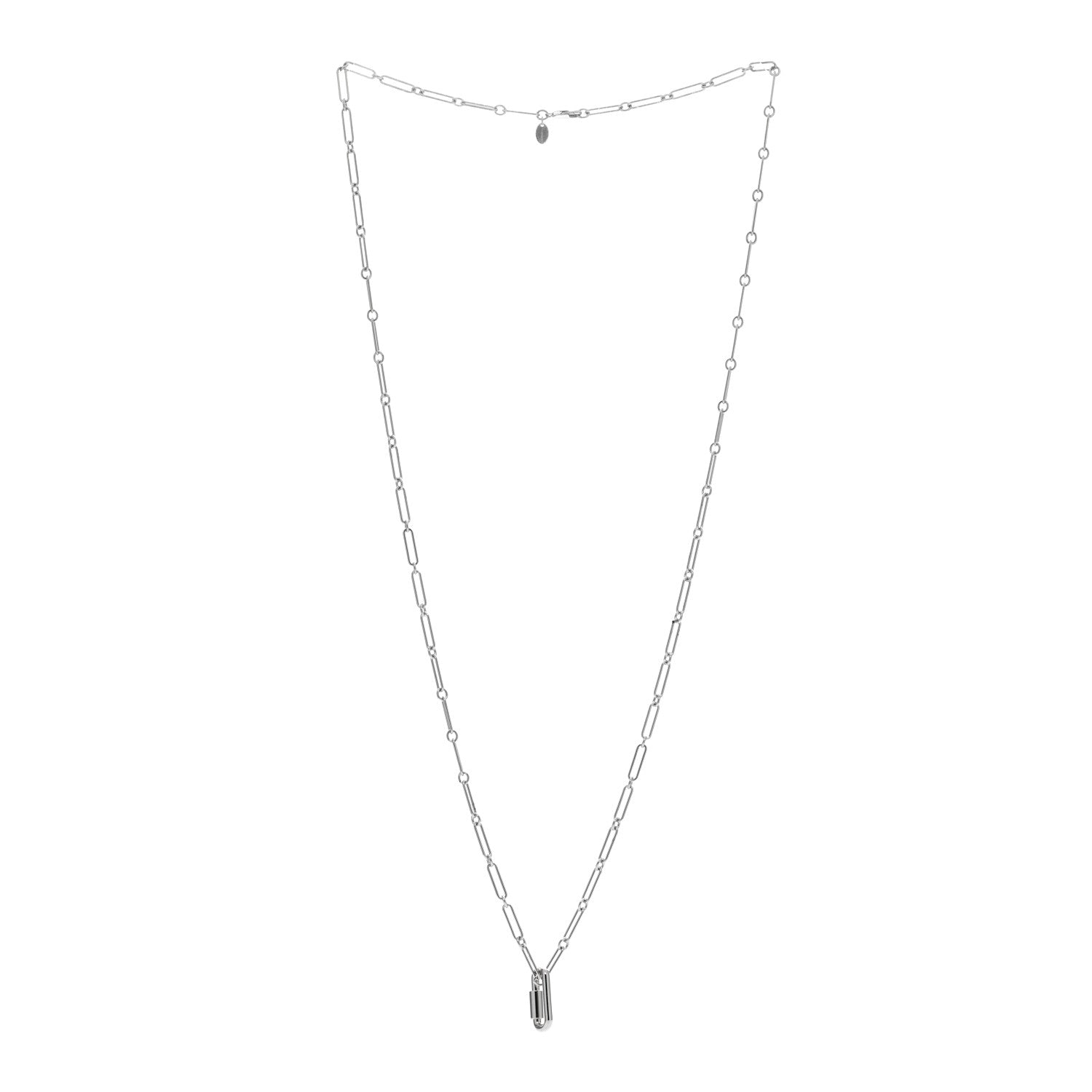 Hermes Palladium Curiosite Long Necklace 2 of 5