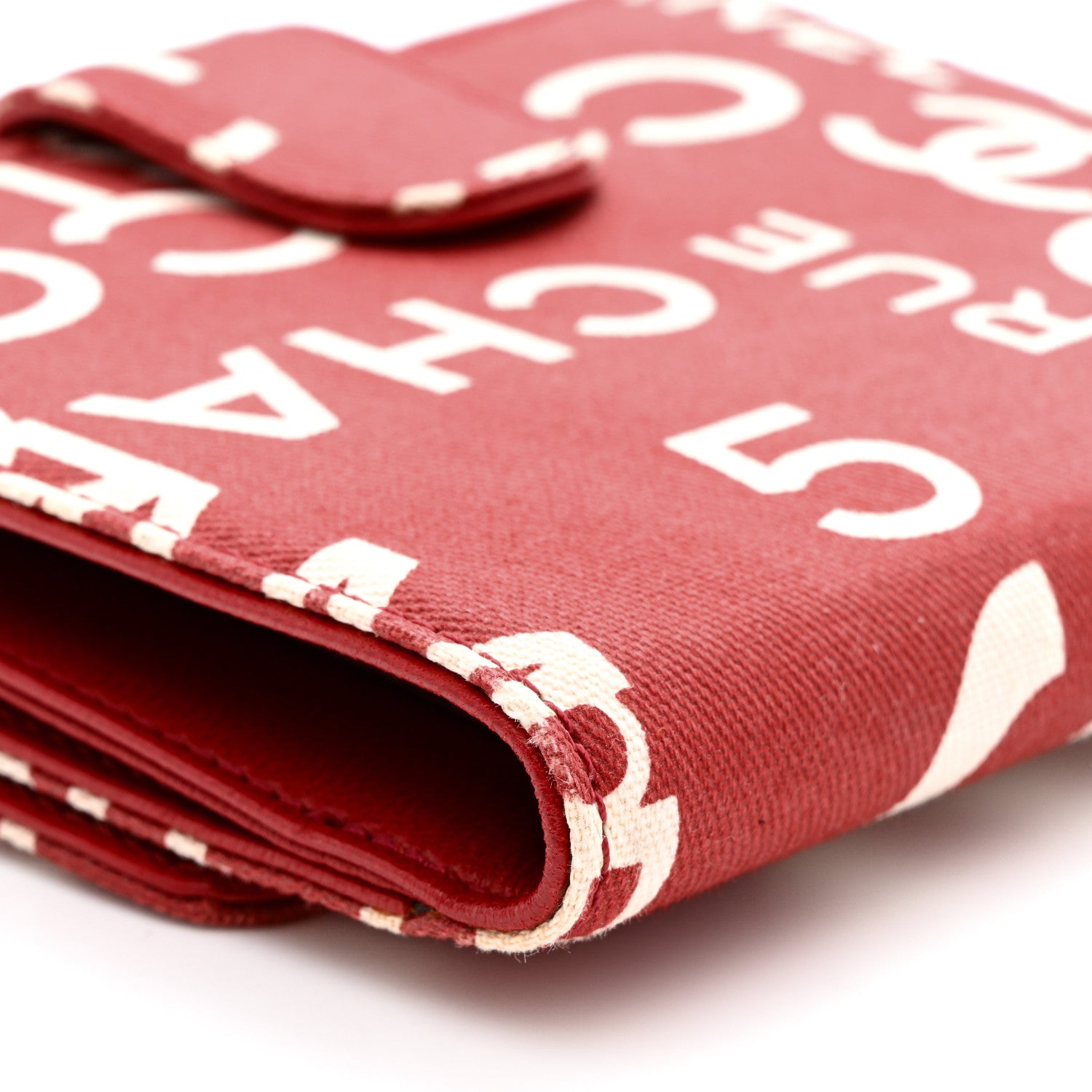 Chanel Canvas 31 Rue Cambon By The Sea Wallet Red 9 of 13