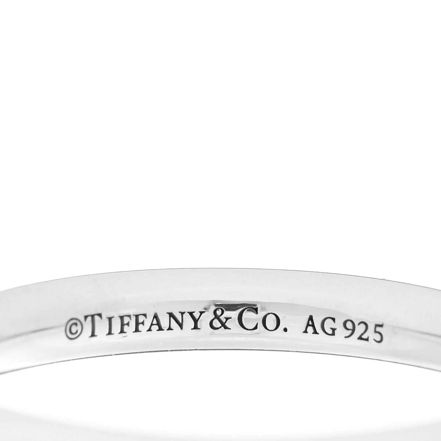 Sterling Silver Return to Tiffany Round Charm Ring 50 5.5