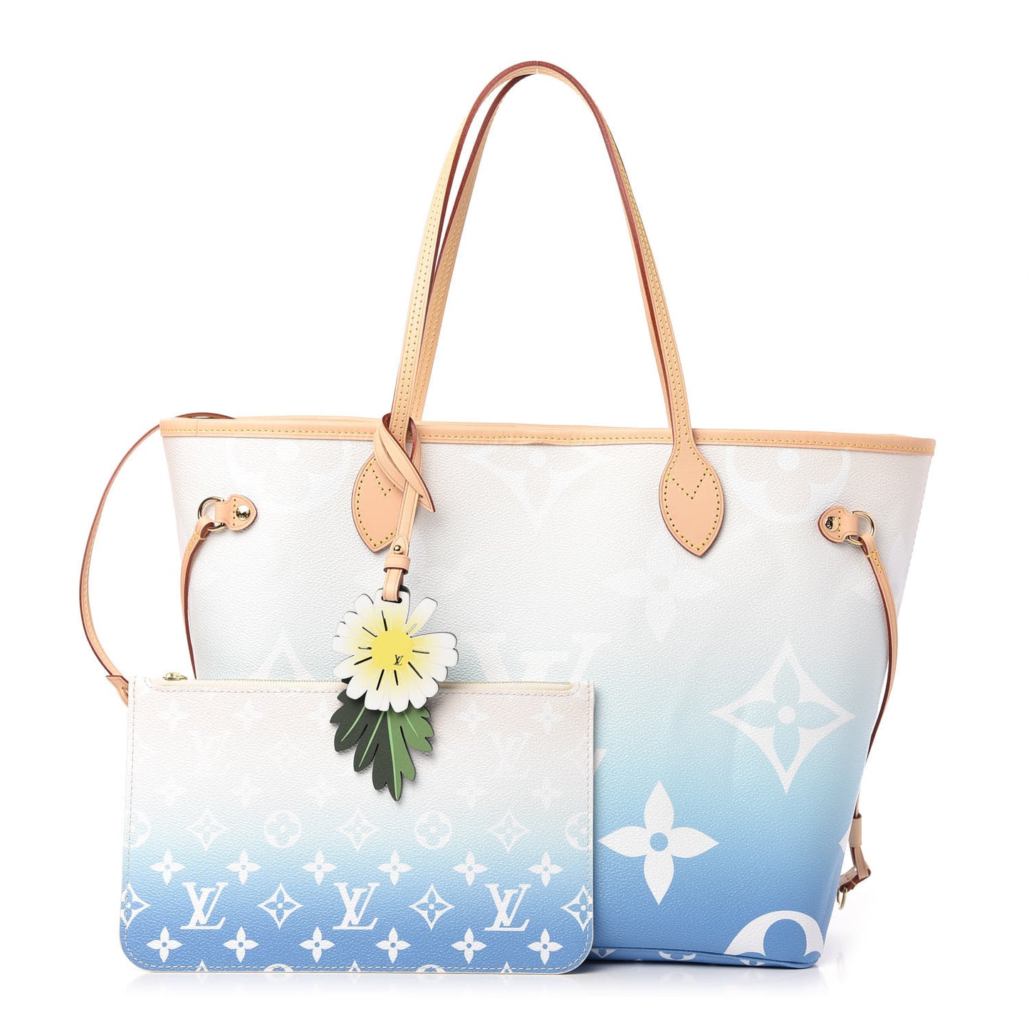 Monogram Giant By The Pool Neverfull MM Blue