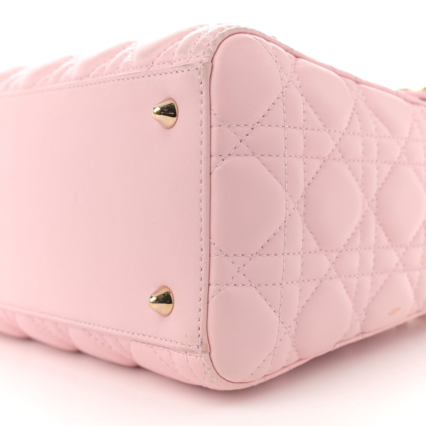 Lambskin Cannage Medium Lady Dior Light Pink