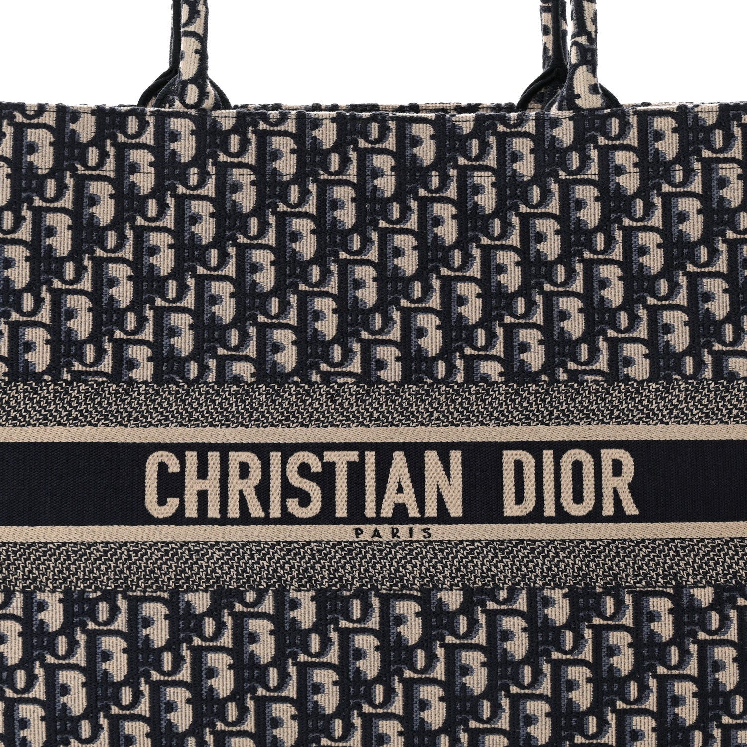Christian Dior Oblique Book Tote Blue Multicolor 8 of 11