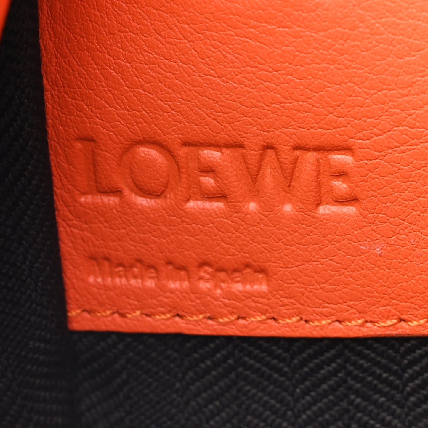 Grained Calfskin Small Hammock Shoulder Bag Apricot Orange