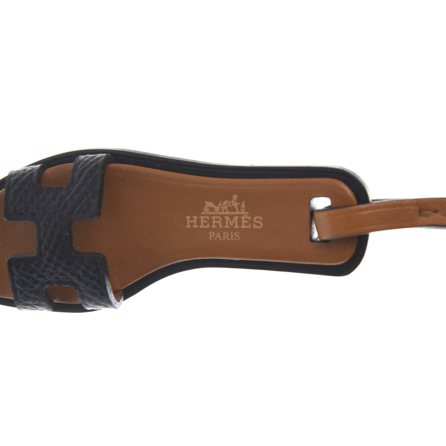 Epsom Butler Calfskin Hunter Oran Nano Bag Charm Black