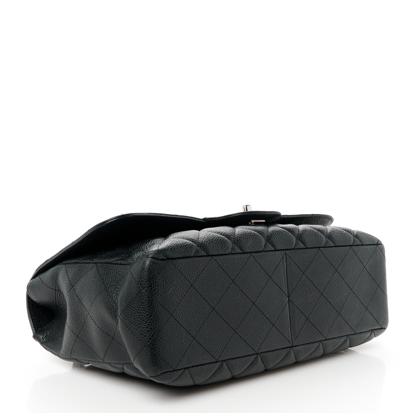 Caviar Quilted Jumbo Single Flap Black
