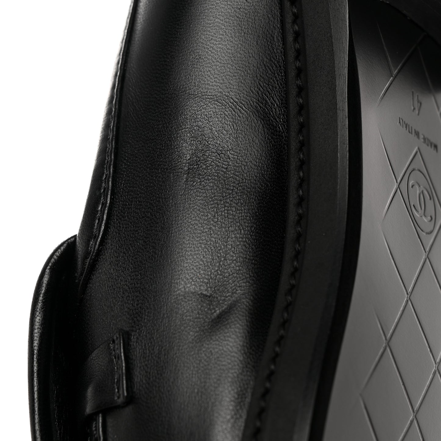Lambskin Quilted CC Turnlock Loafers 41 Black