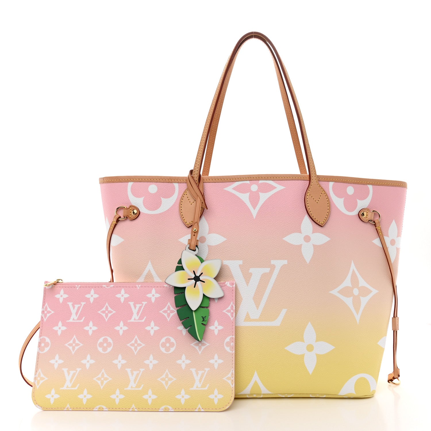 Louis Vuitton Monogram Giant By The Pool Neverfull MM Light Pink 3 of 12