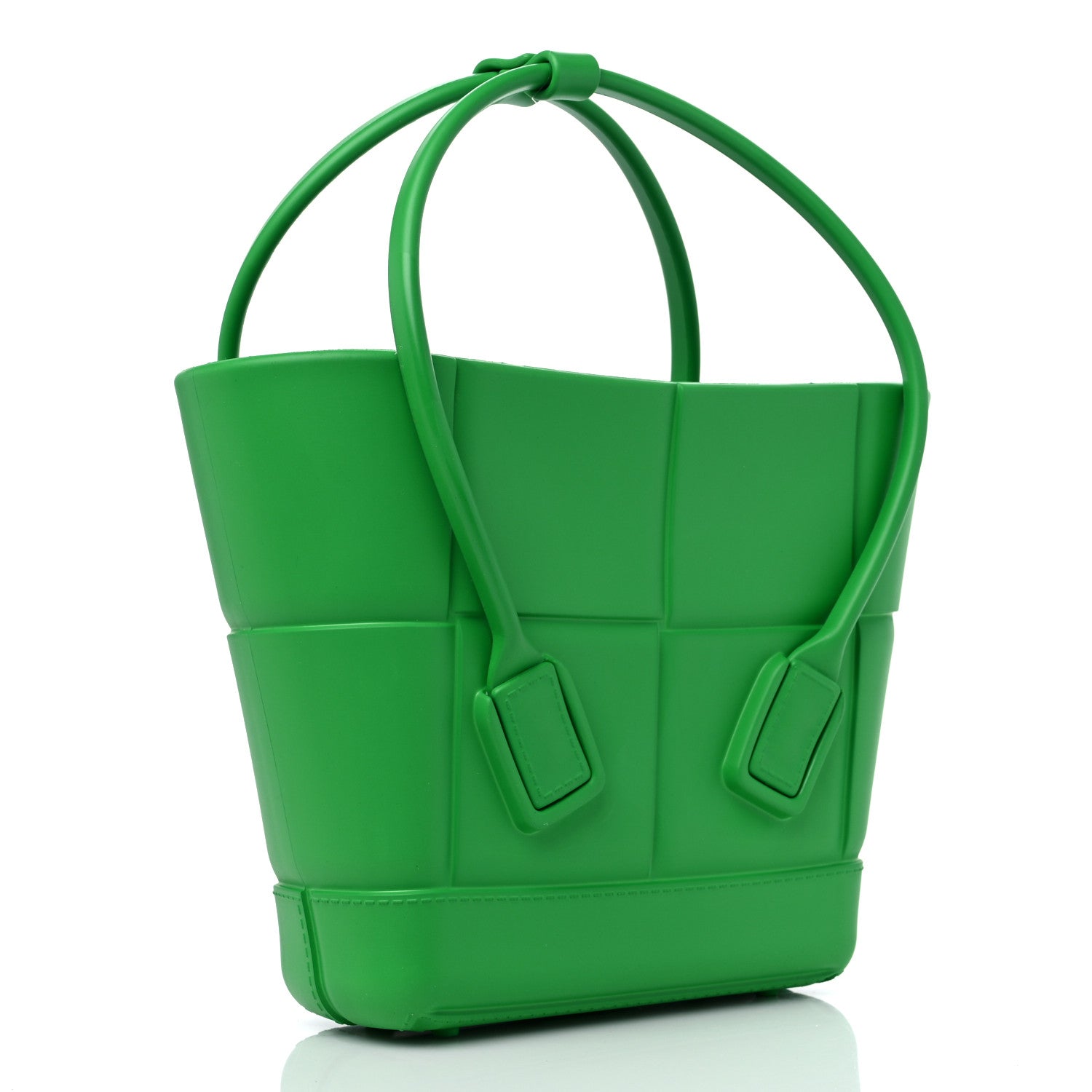 Bottega Veneta Rubber Maxi Intrecciato Mini Arco Grass 3 of 10
