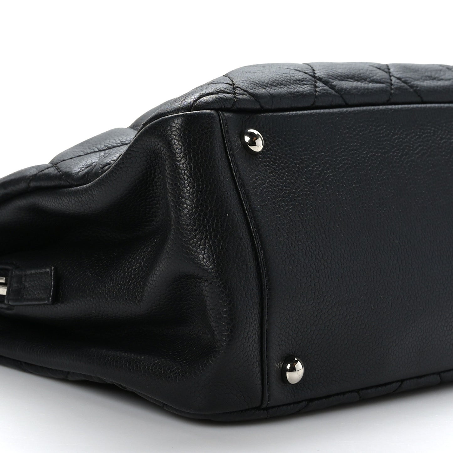 Caviar Quilted Timeless CC Soft Tote Black