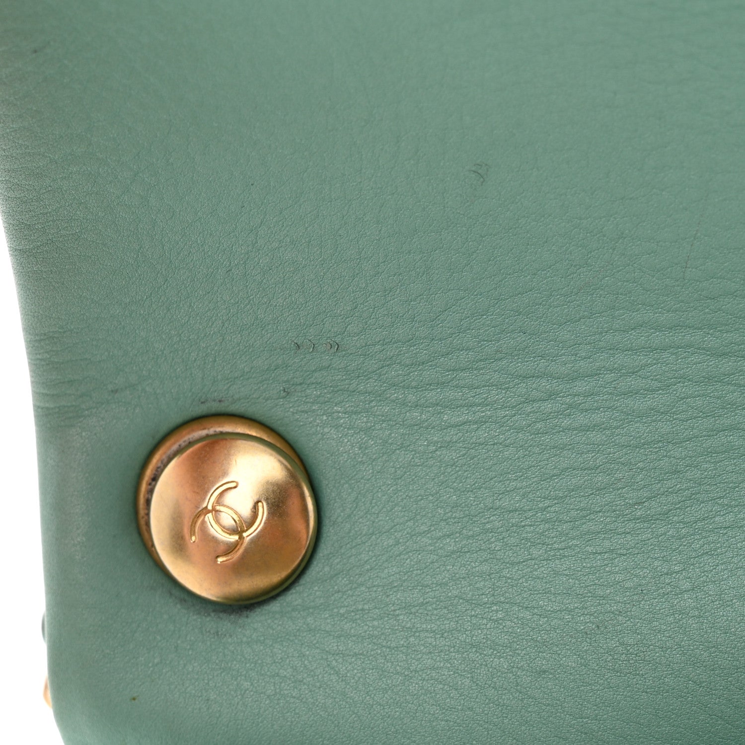 Chanel Calfskin Quilted Top Handle Flap Light Blue 12 of 12