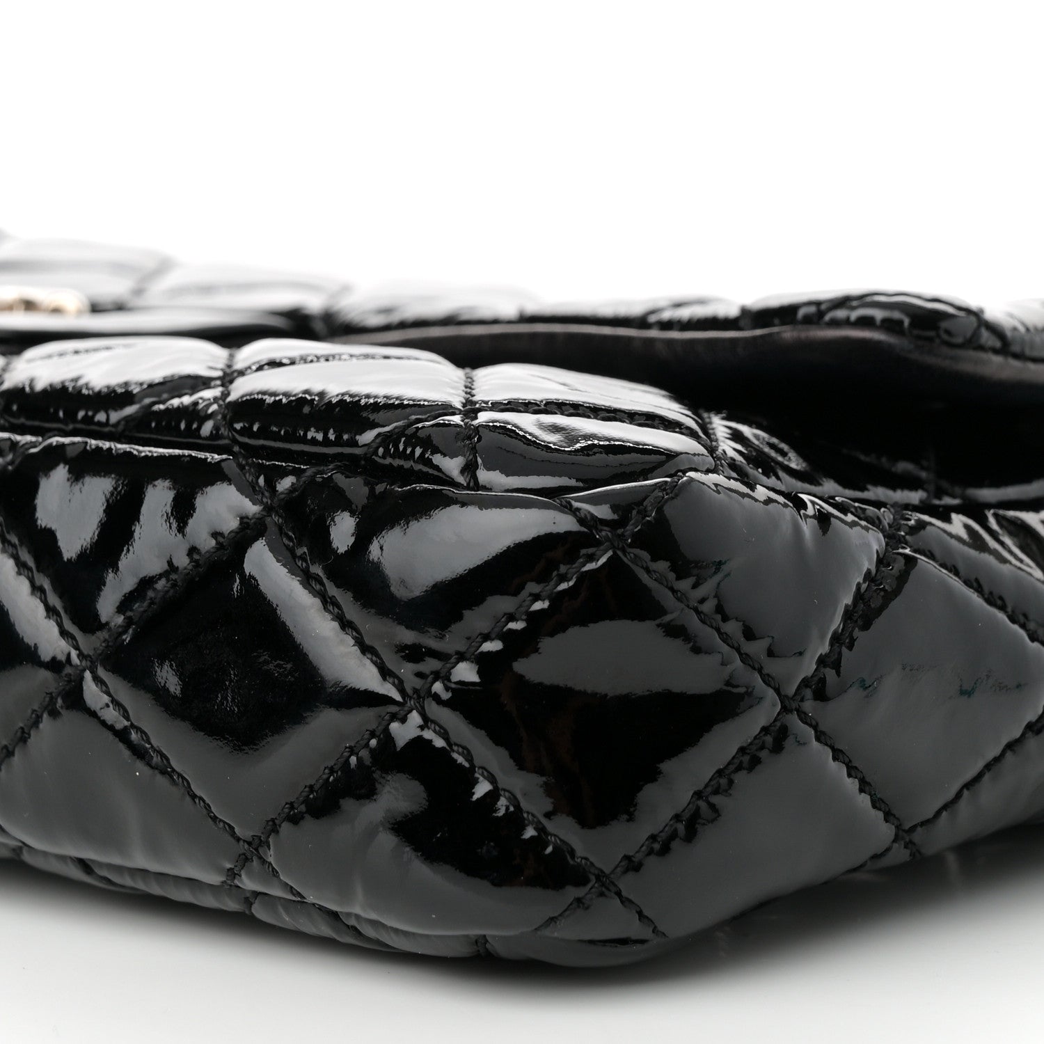 Chanel Patent Quilted Medium Single Flap Black 8 of 14