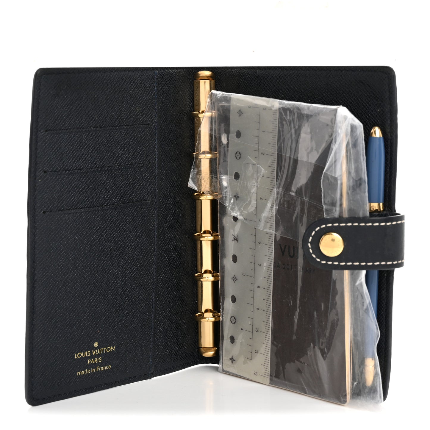 Mini Monogram Small Ring Agenda Cover Blue