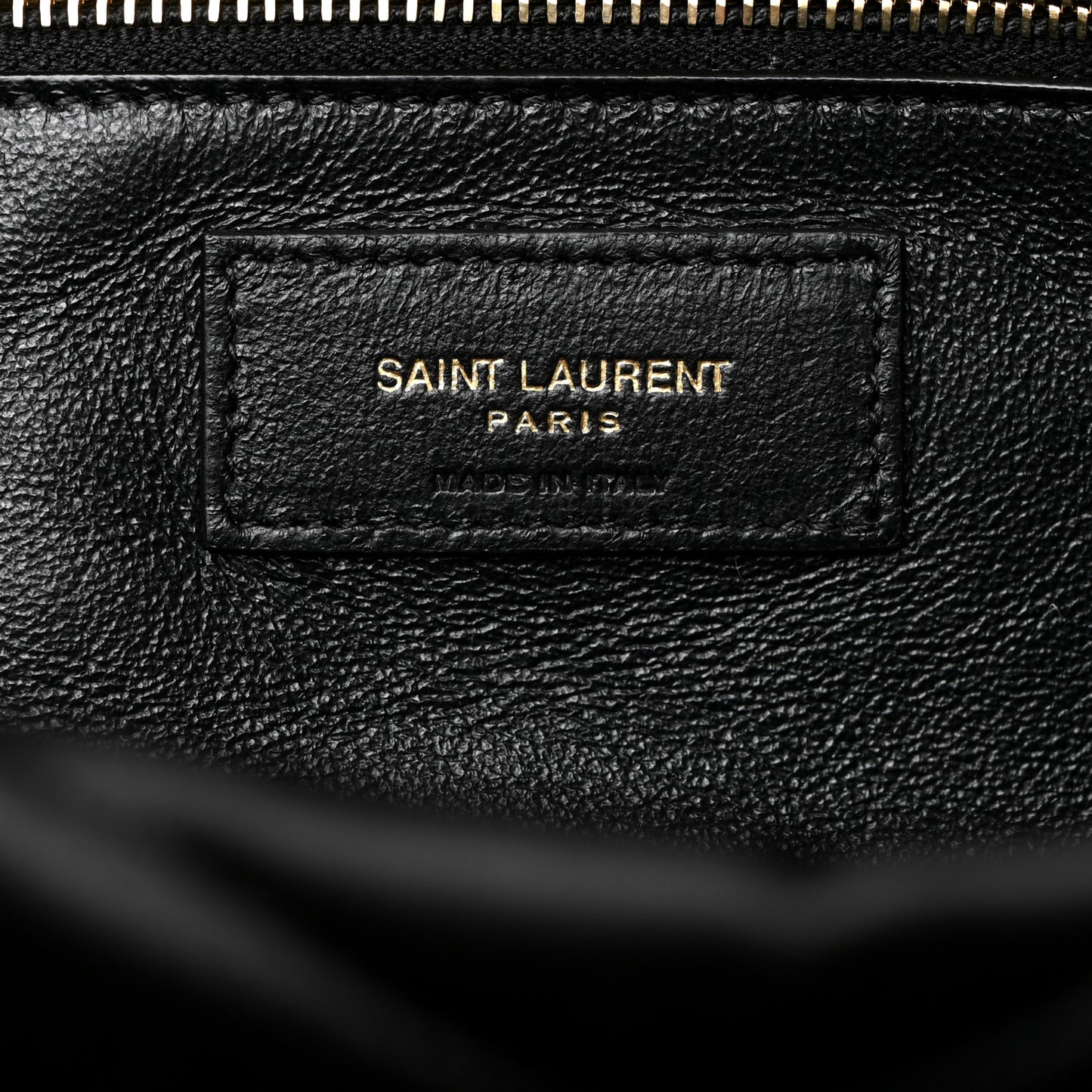 Satin Quilted Sade Puffer Envelope Clutch Black
