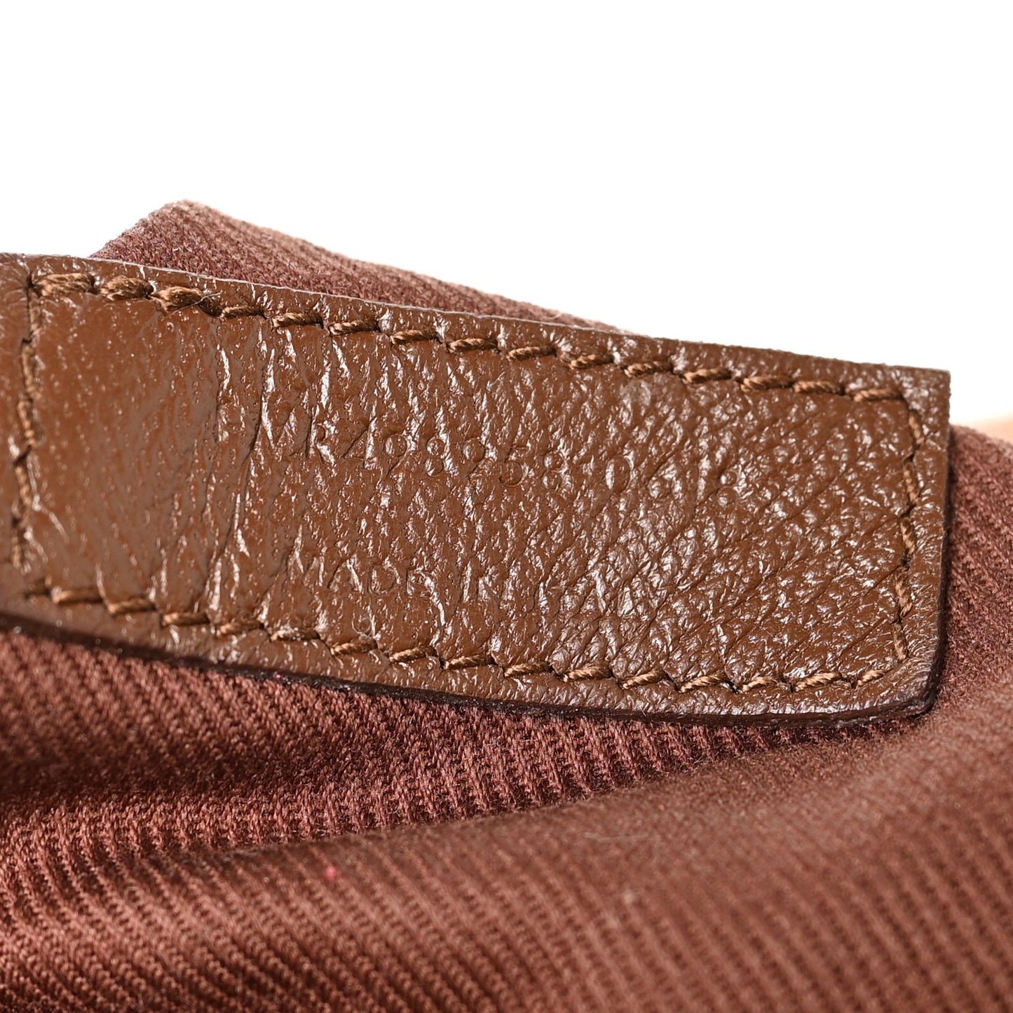 Crinkled Calfskin Matelasse Monogram Medium Niki Chain Satchel Brown