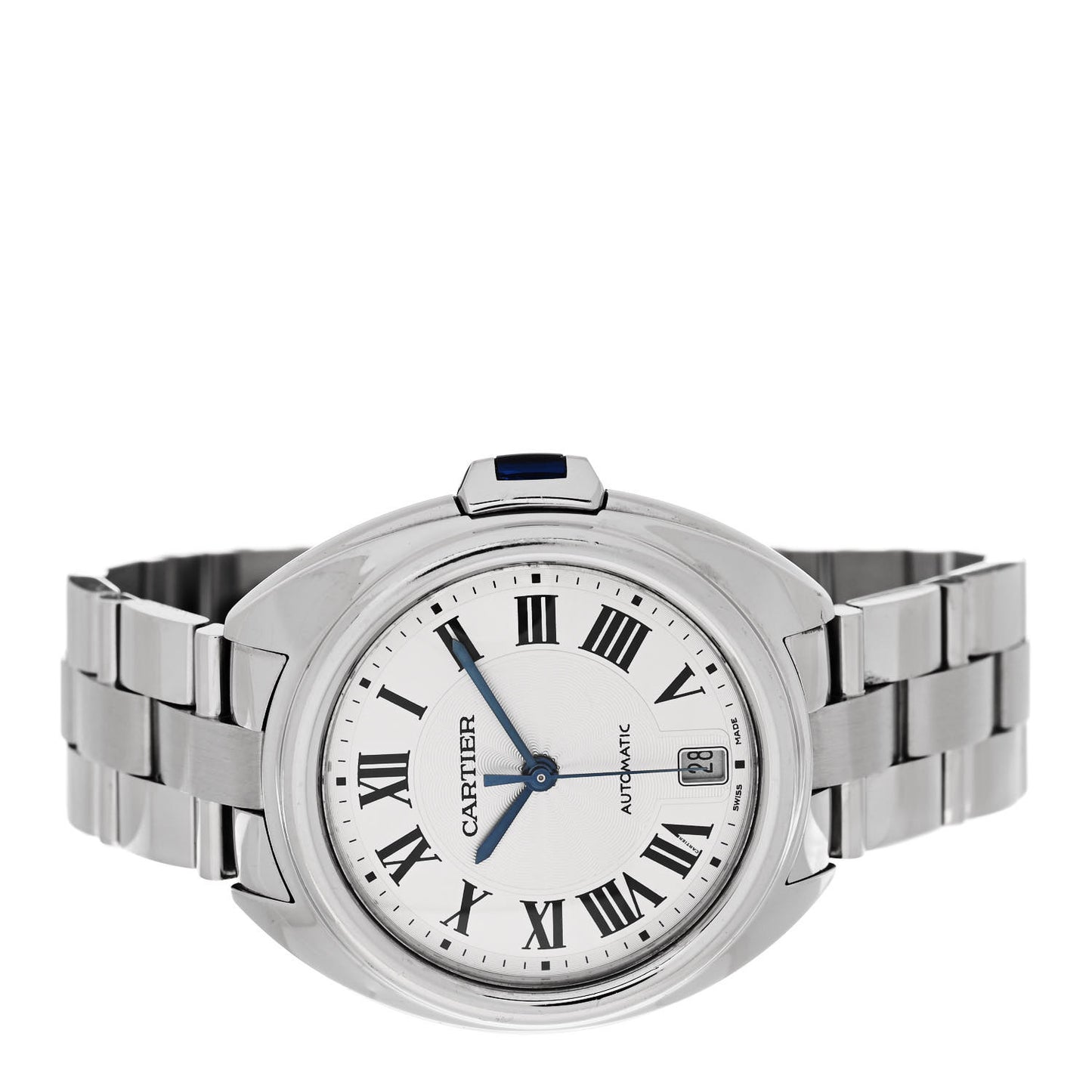 Stainless Steel 35mm Cle De Cartier Automatic Watch