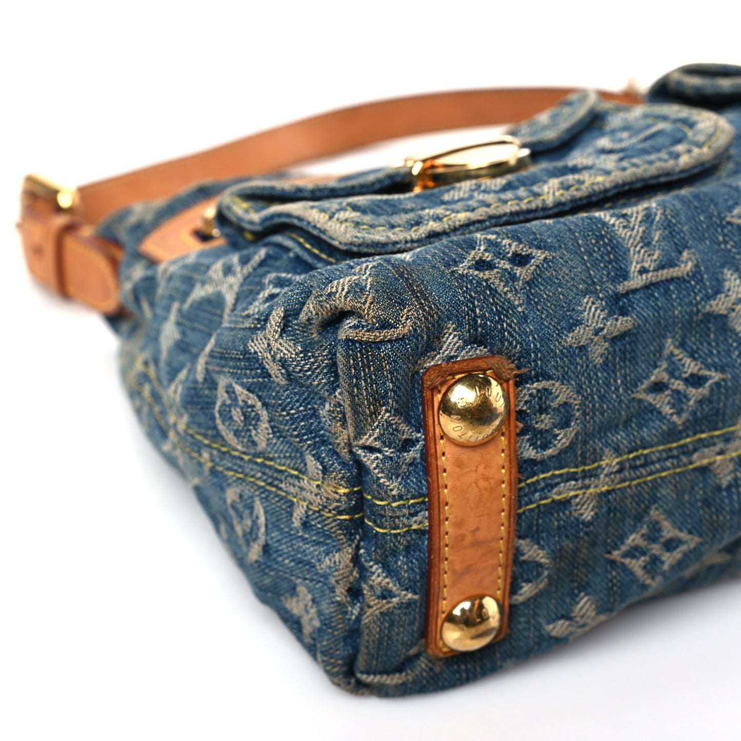 Monogram Denim Baggy PM Blue