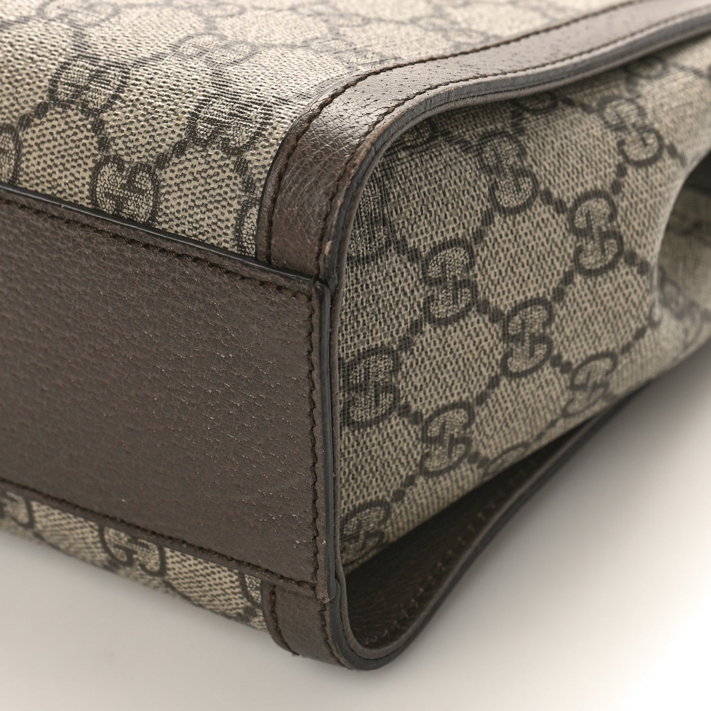GG Supreme Monogram Small Ophidia Tote Bag Brown