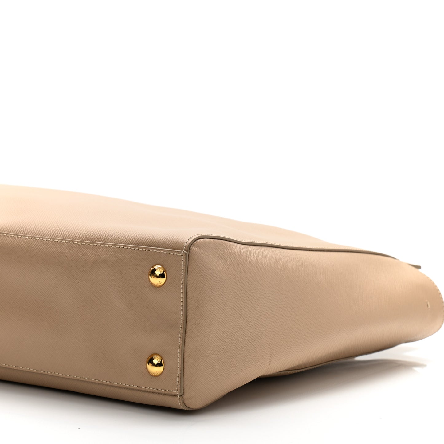 Saffiano Lux Double Handle Shopping Tote Sabbia