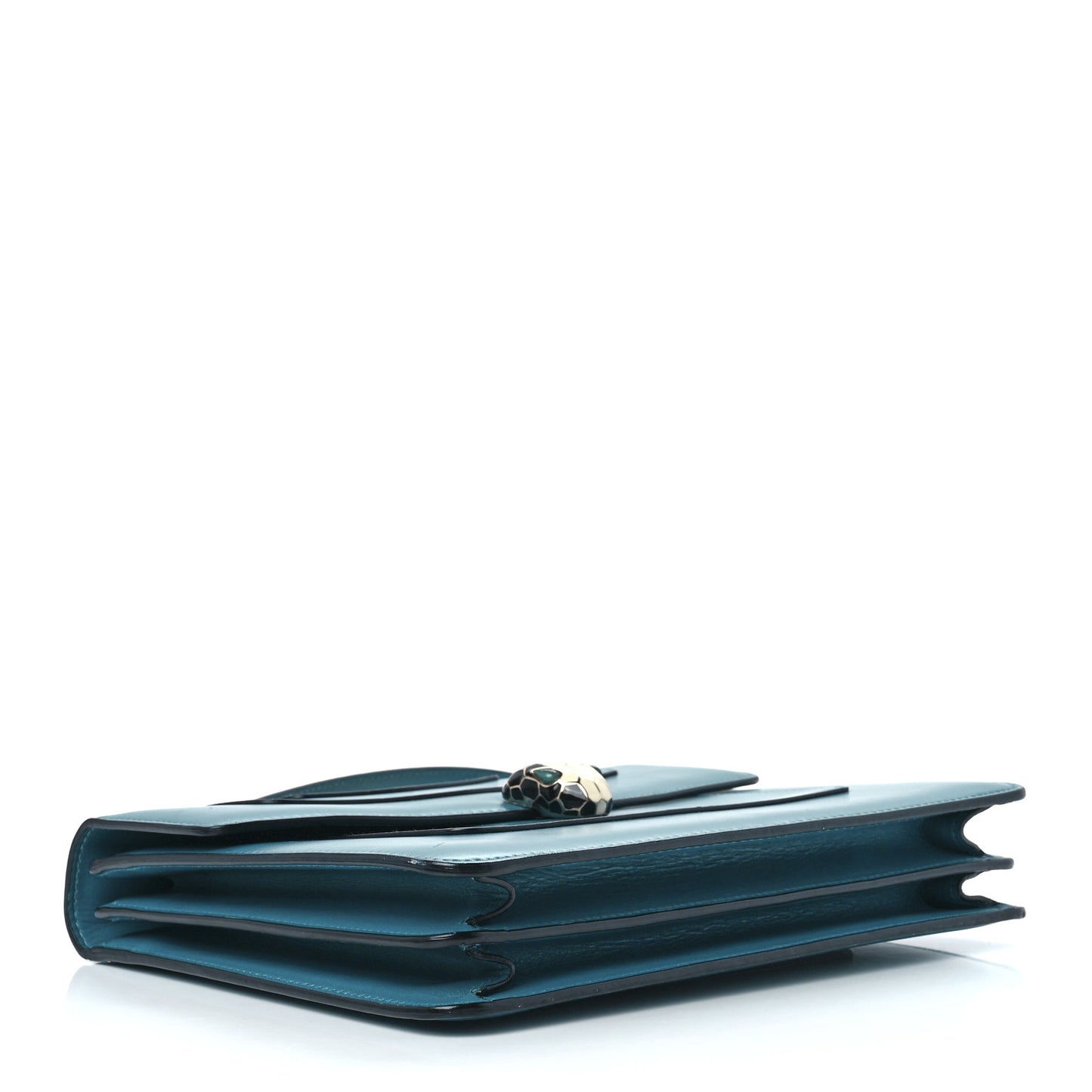 Calfskin Serpenti Forever Top Handle Blue