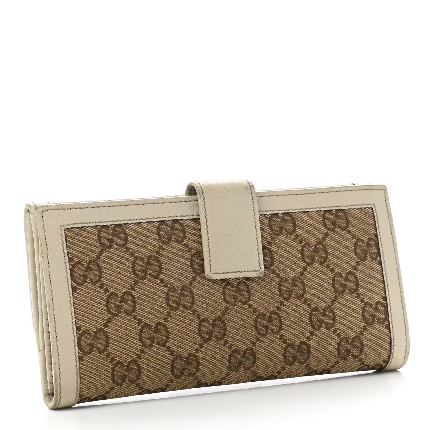 Monogram Margaux Calfskin Sukey Continental Organizer Wallet Beige Ebony Mystic White