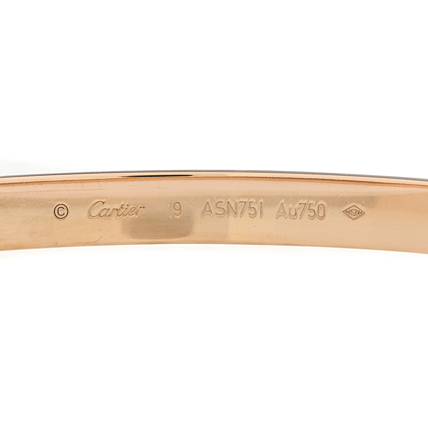 Cartier 18K Pink Gold LOVE Bracelet 19 4 of 7