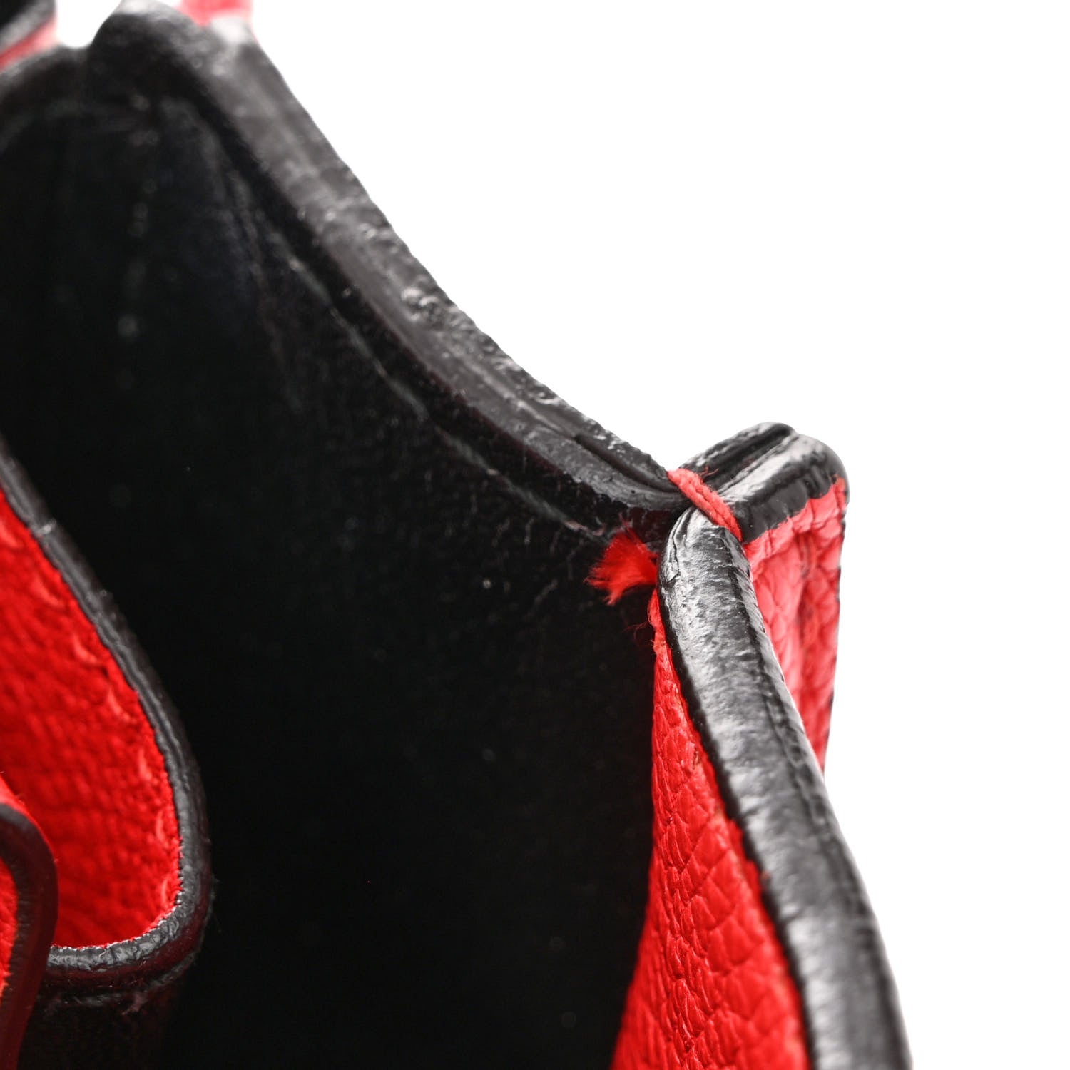 Balenciaga Grained Calfskin Plate Hardware Papier A6 Zip Around Tote Rouge Houx 12 of 18