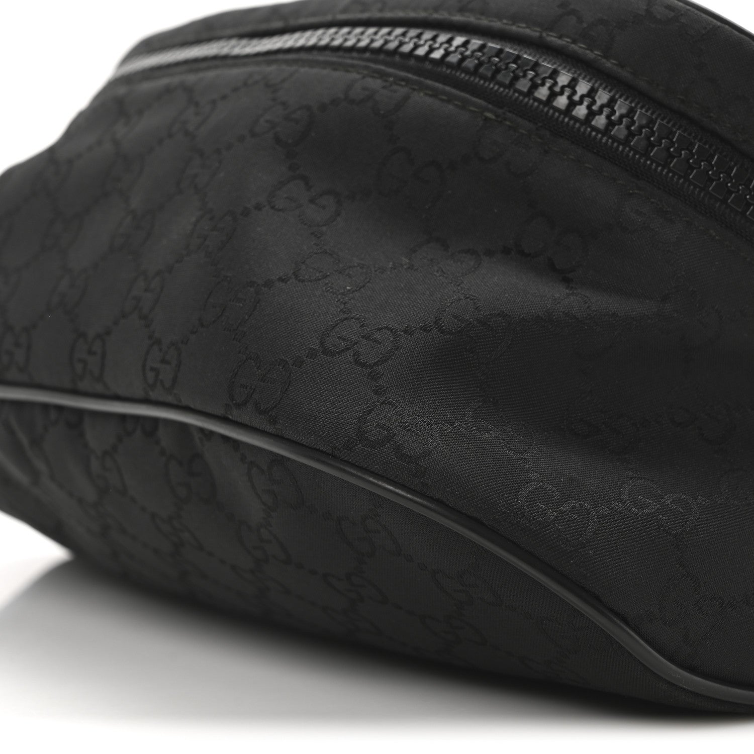 Gucci Nylon Monogram Fanny Pack Belt Bag Black 10 of 10