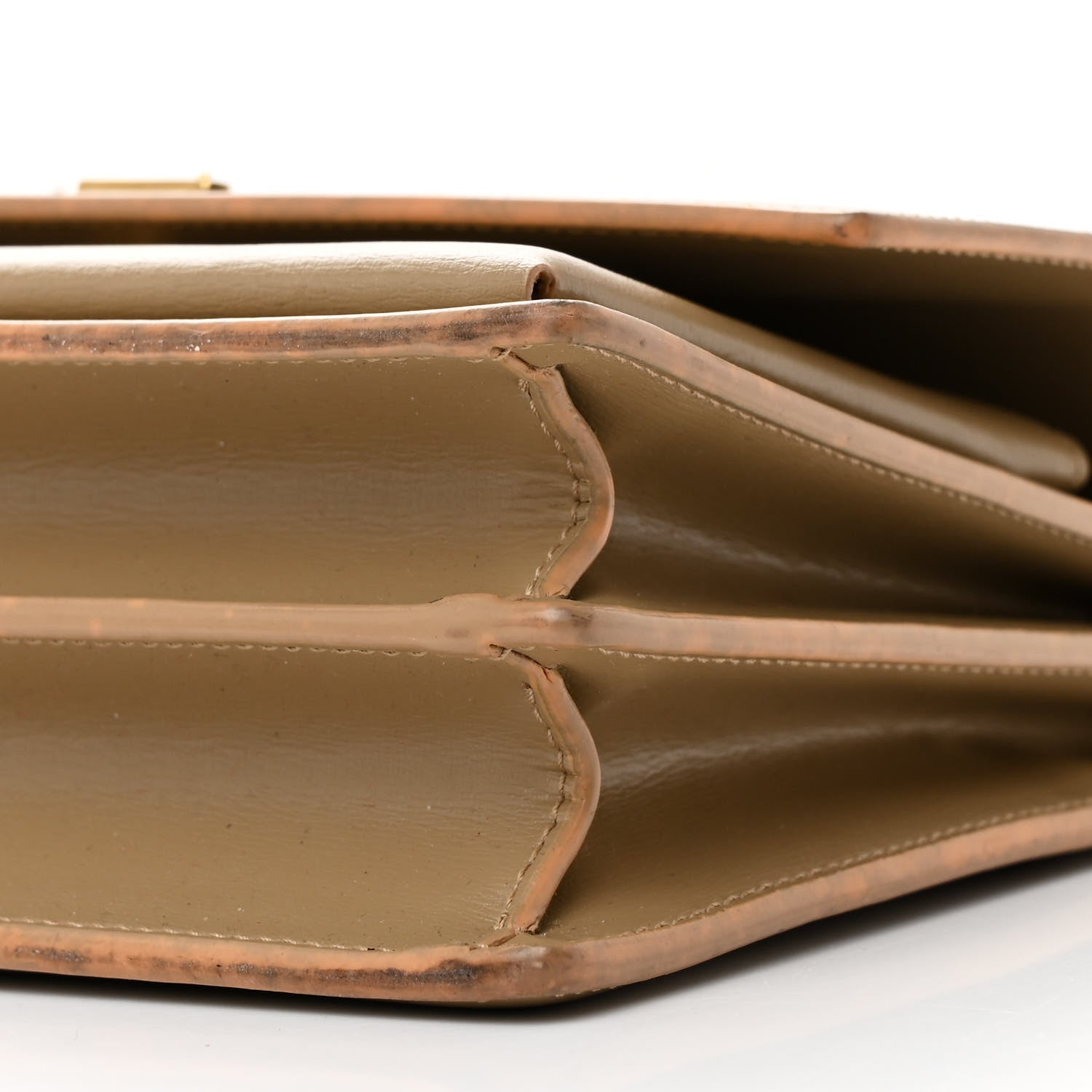 Saint Laurent Calfskin Medium Monogram Sunset Dark Beige 11 of 13