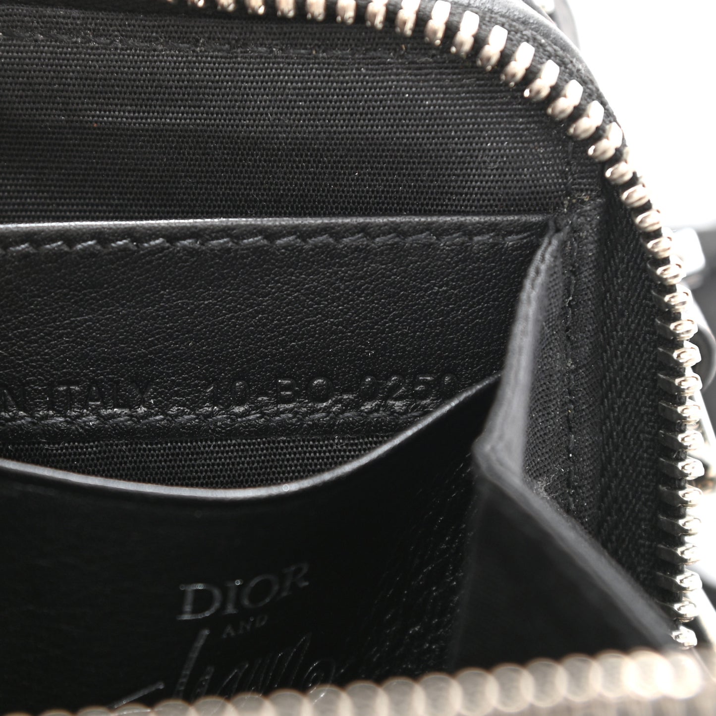 X SHAWN STUSSY Grained Calfskin Double Zip Crossbody Pouch Black