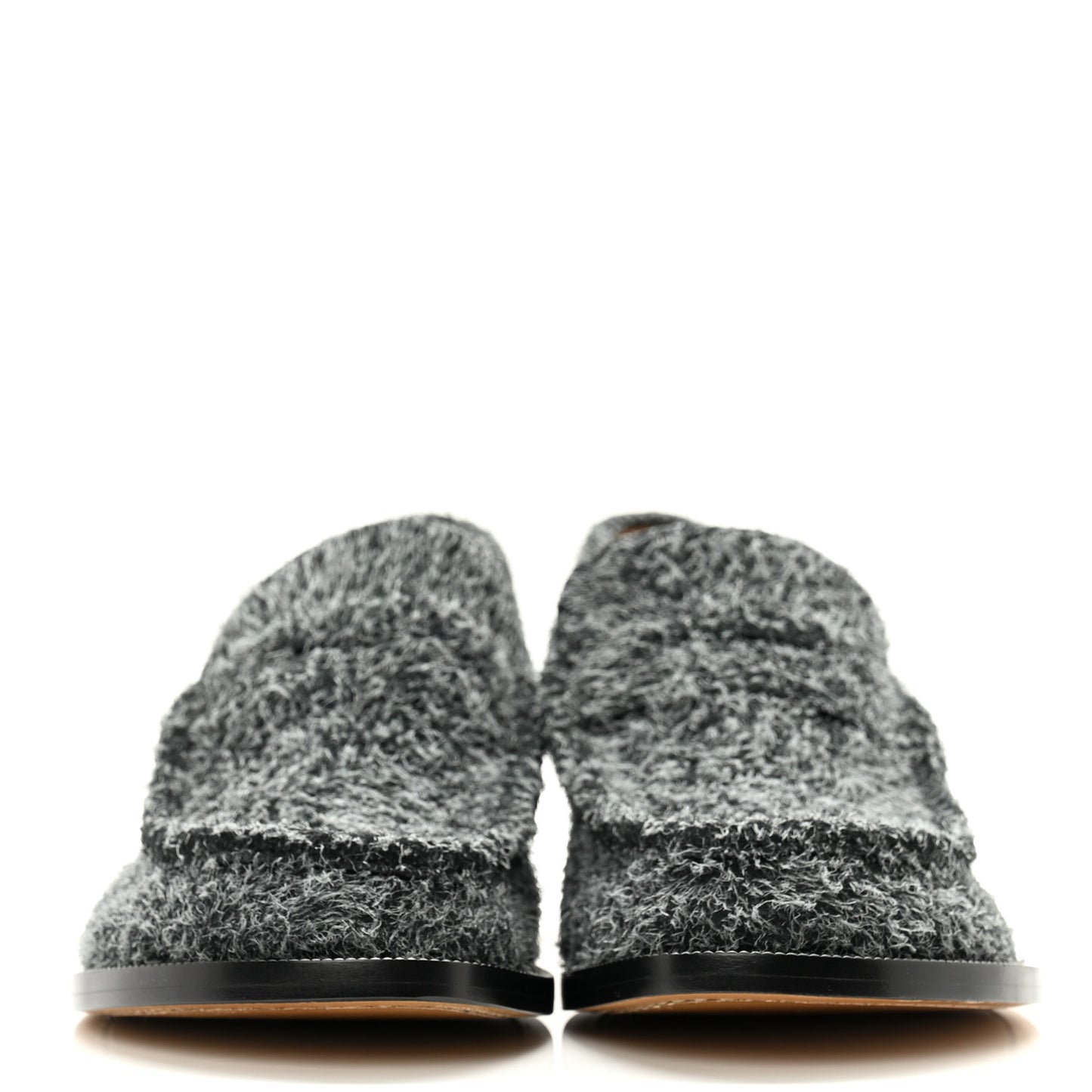 Brushed Suede Campo 40mm Loafers 41 Charcoal