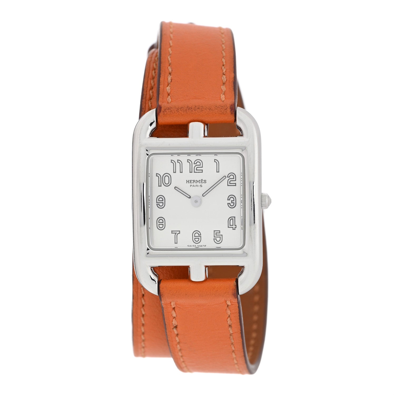 Hermes Stainless Steel Swift 23mm Cape Cod Double Tour Quartz