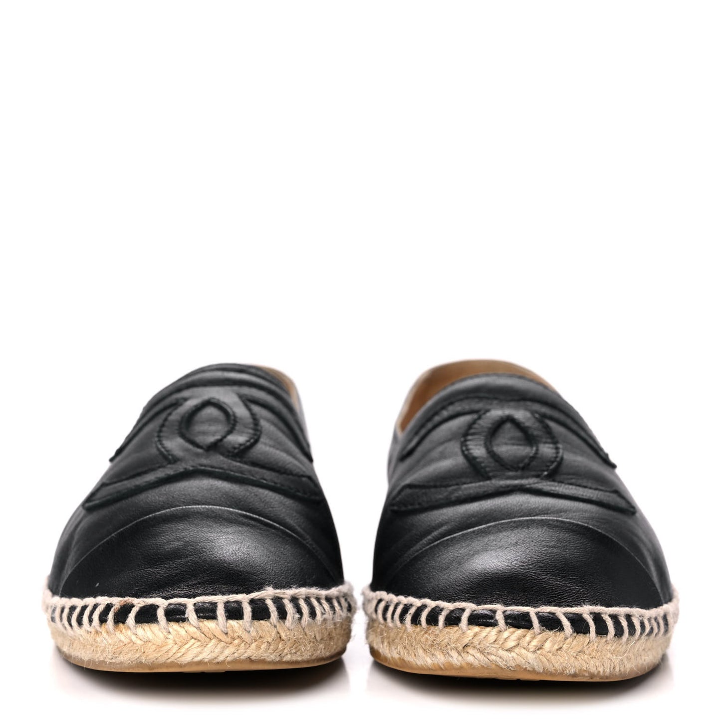 Lambskin CC Espadrilles 37 Black