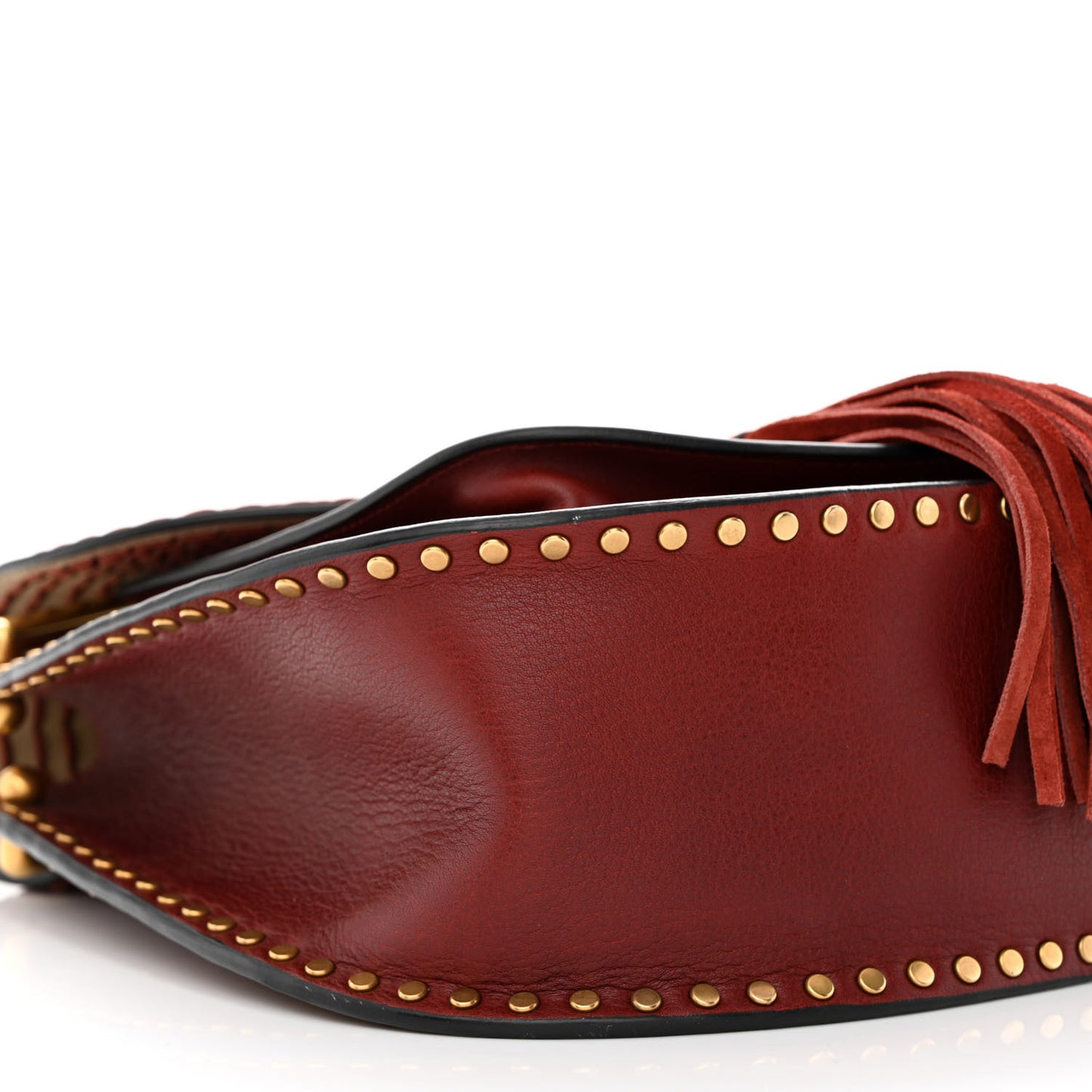 Calfskin Braided Small Hudson Shoulder Bag Sienna Red