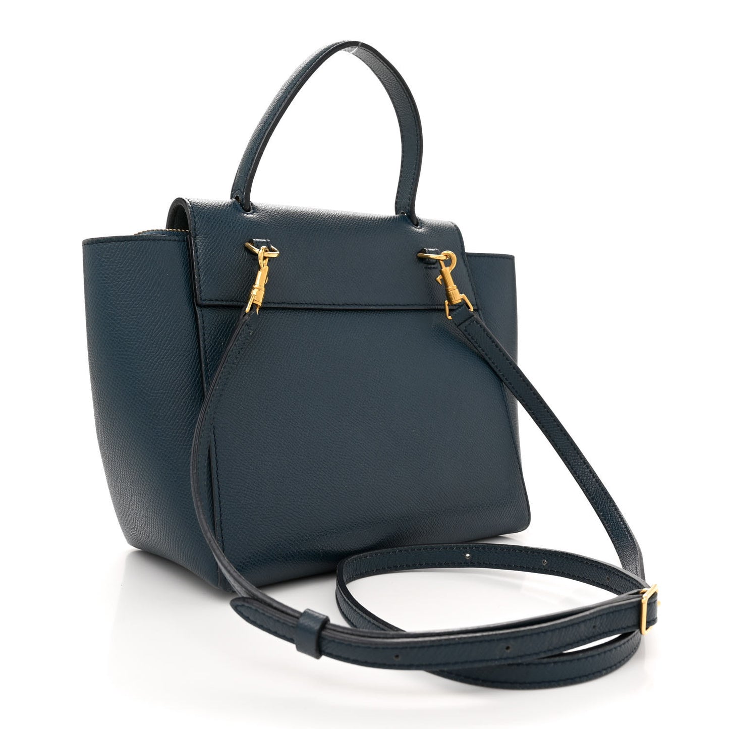 Baby Grained Calfskin Nano Belt Bag Abyss Blue