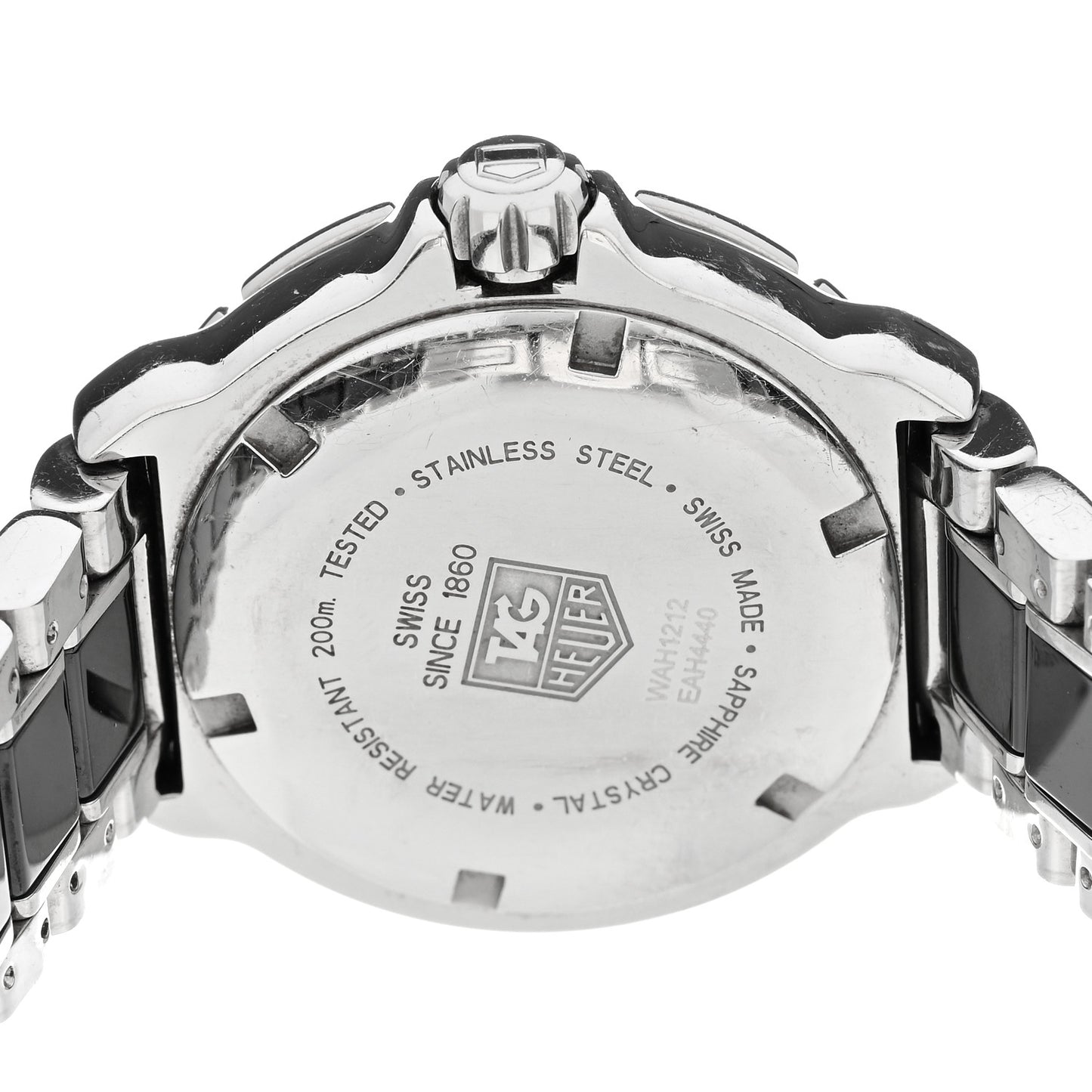 Stainless Steel Ceramic Diamond Bezel 34mm Formula 1 Lady Quartz Watch Black WAH1212