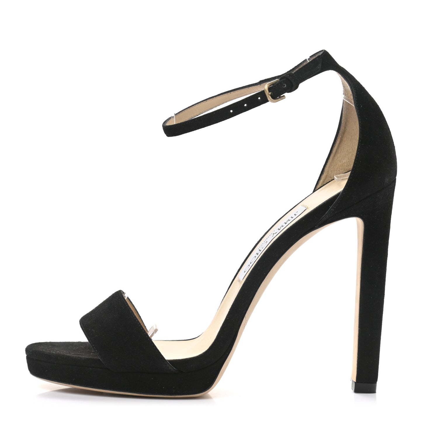 Suede Misty 120 Sandals 38.5 Black