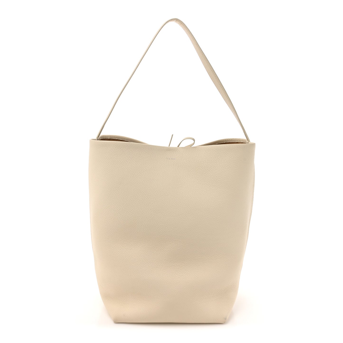 Grained Calfskin Large N/S Park Tote Ivory