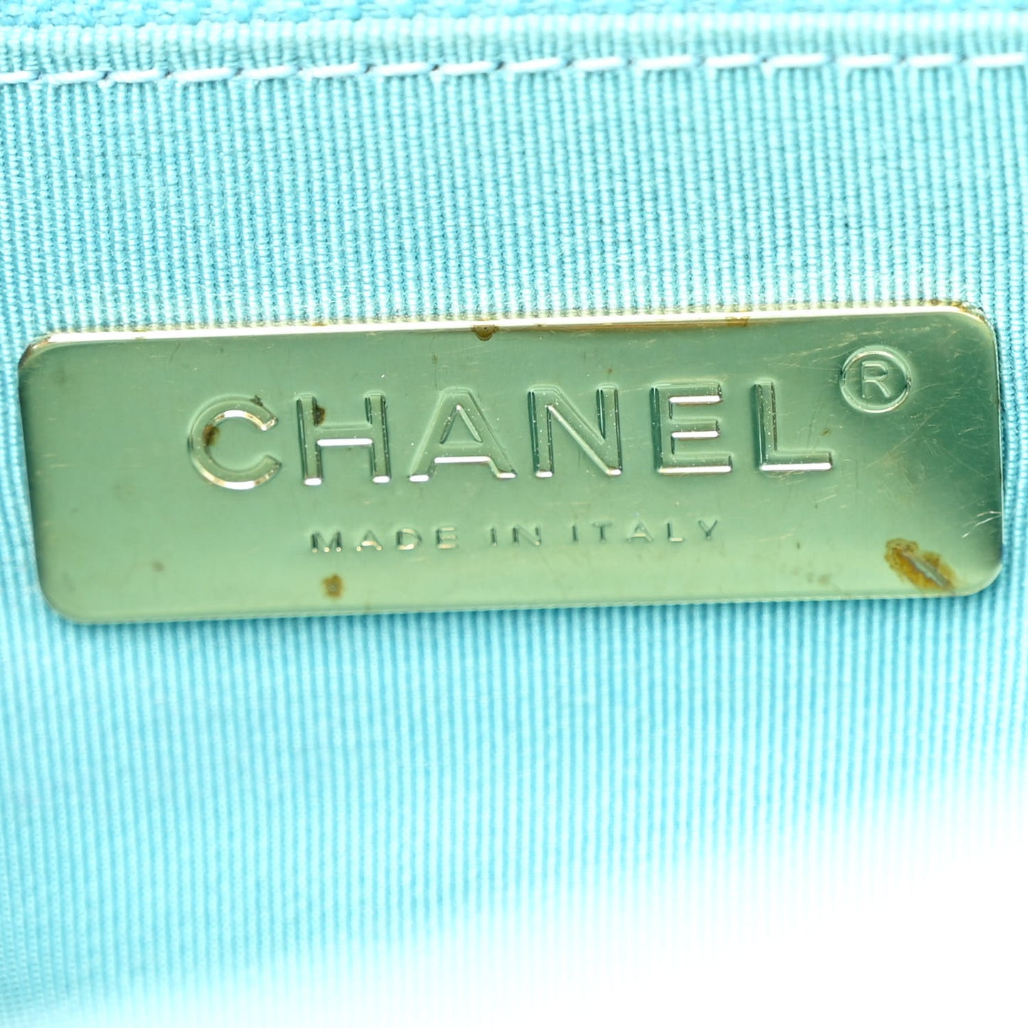 Lambskin Quilted Large Chanel 19 Flap Light Blue