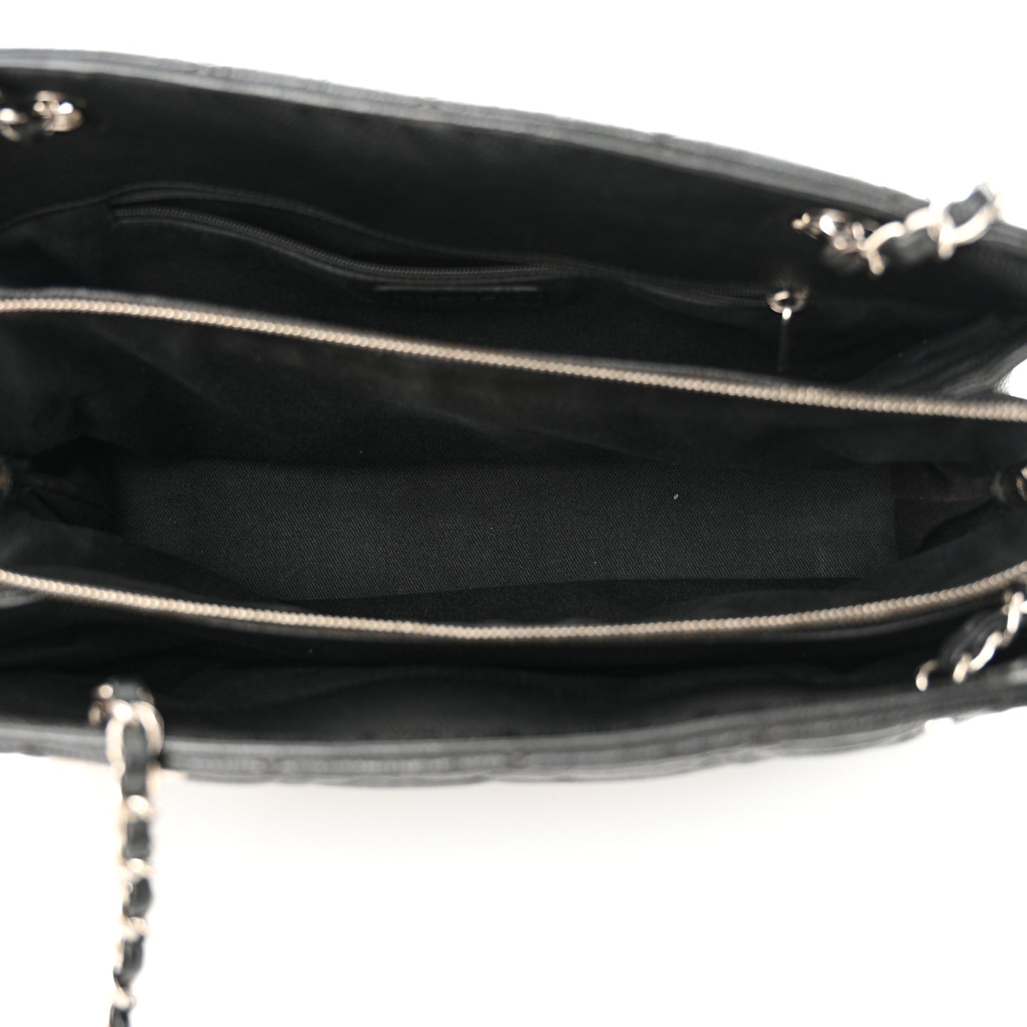 Caviar Quilted Timeless CC Soft Tote Black